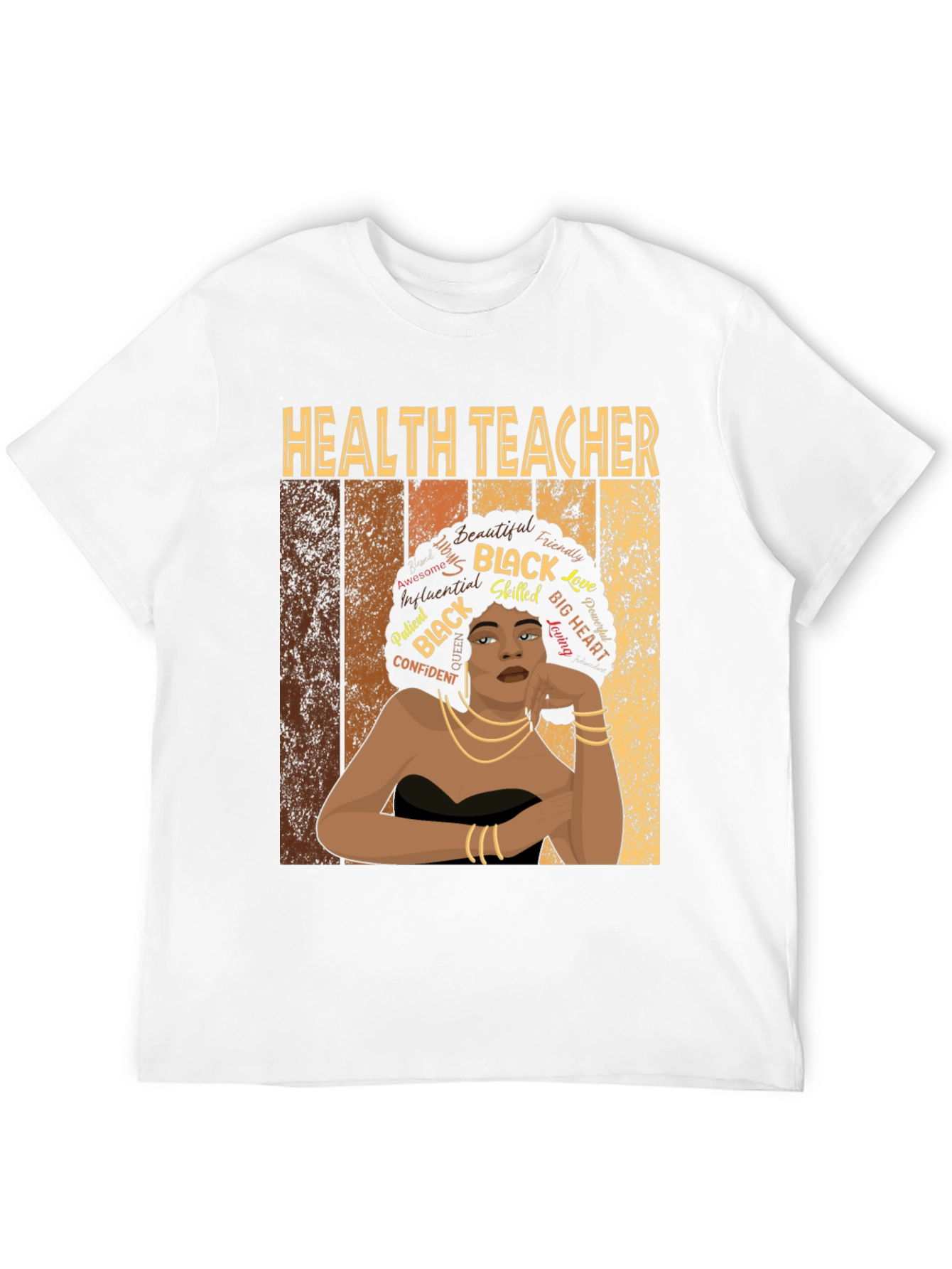 Health Teacher Black Woman T-Shirt