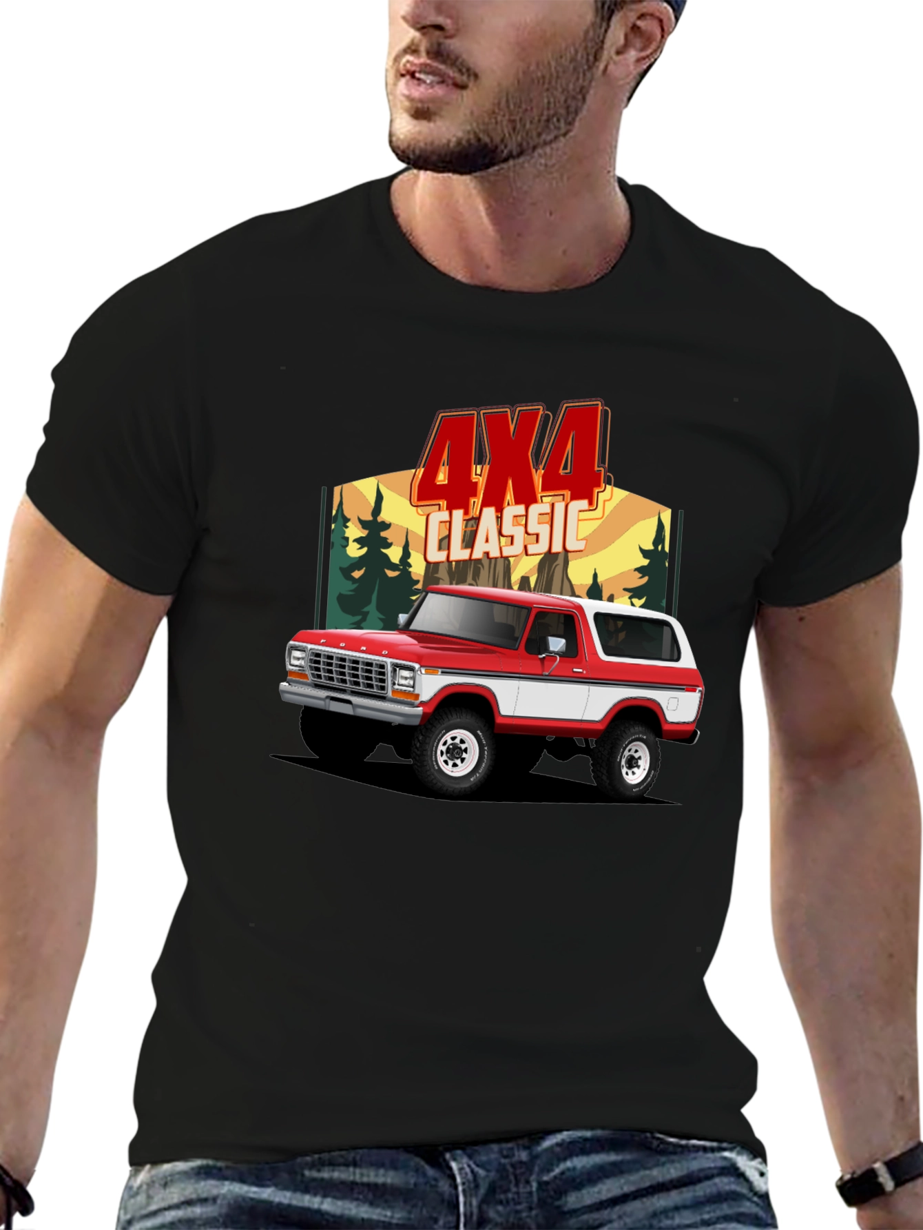 4x4 Classic Truck Graphic T-Shirt