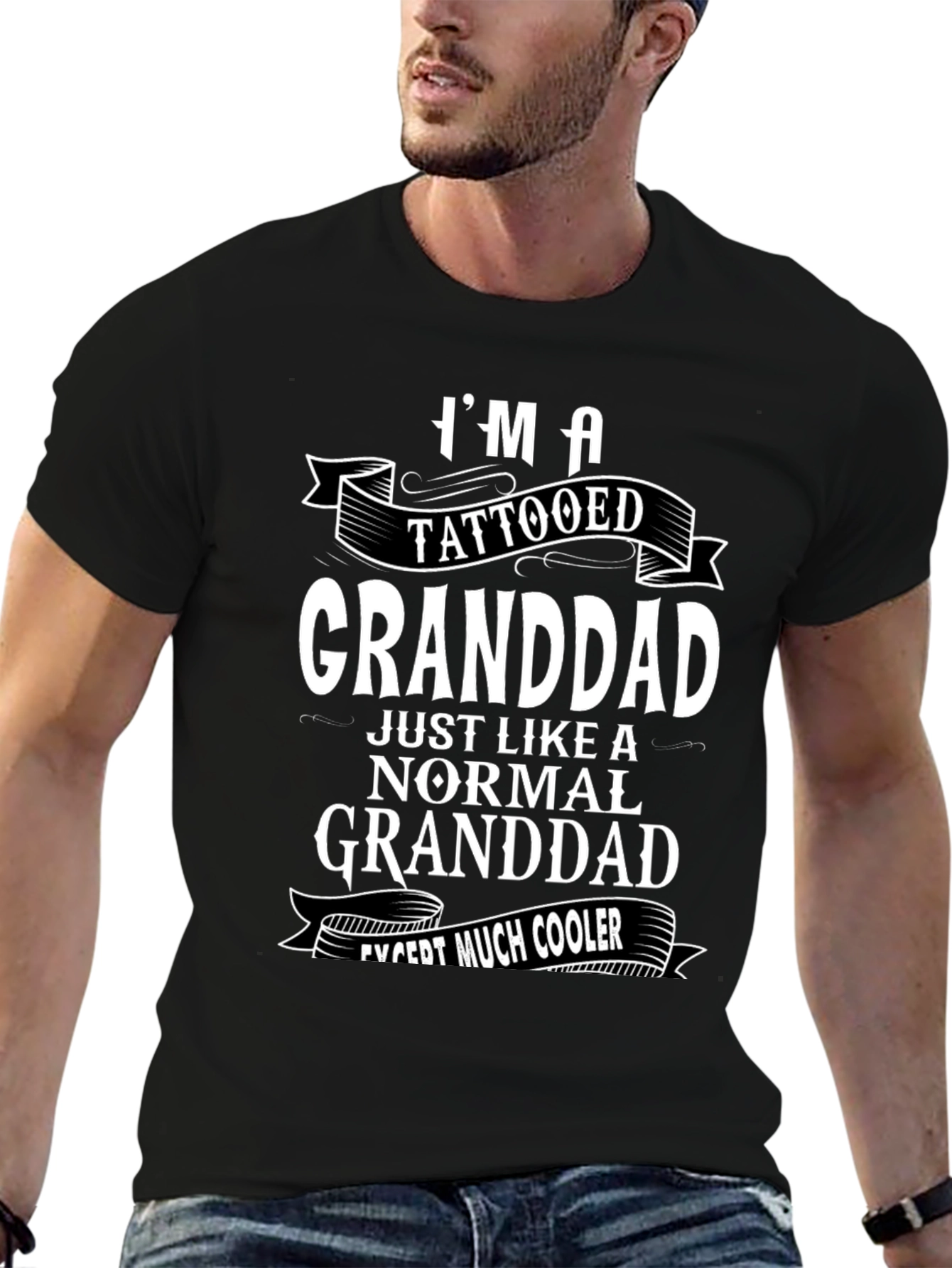 Tattooed Granddad Tee: Cool Grandpa Style!
