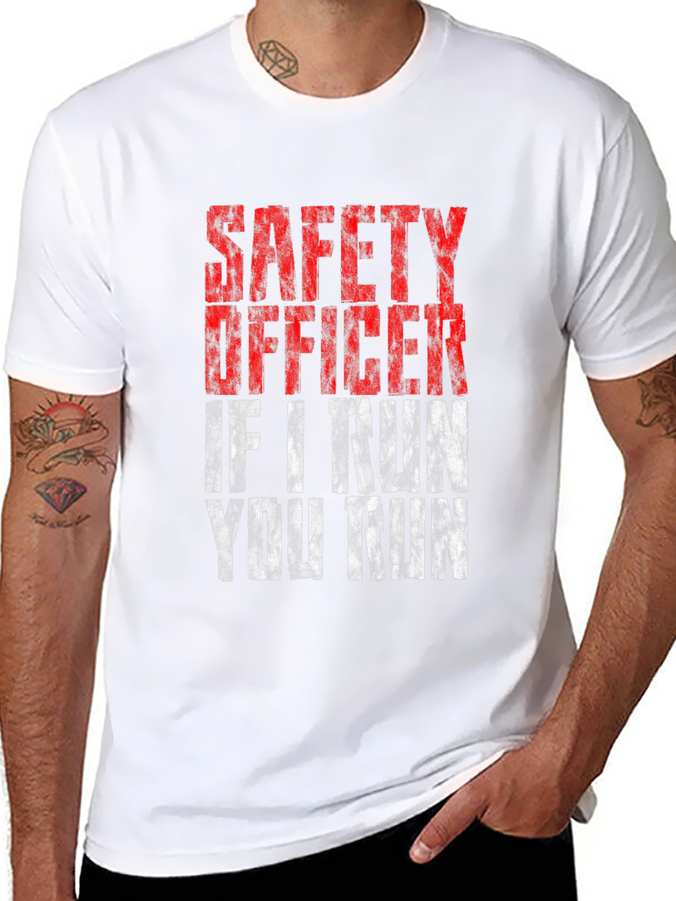 Safety Officer - If I Run You Run T-Shirt