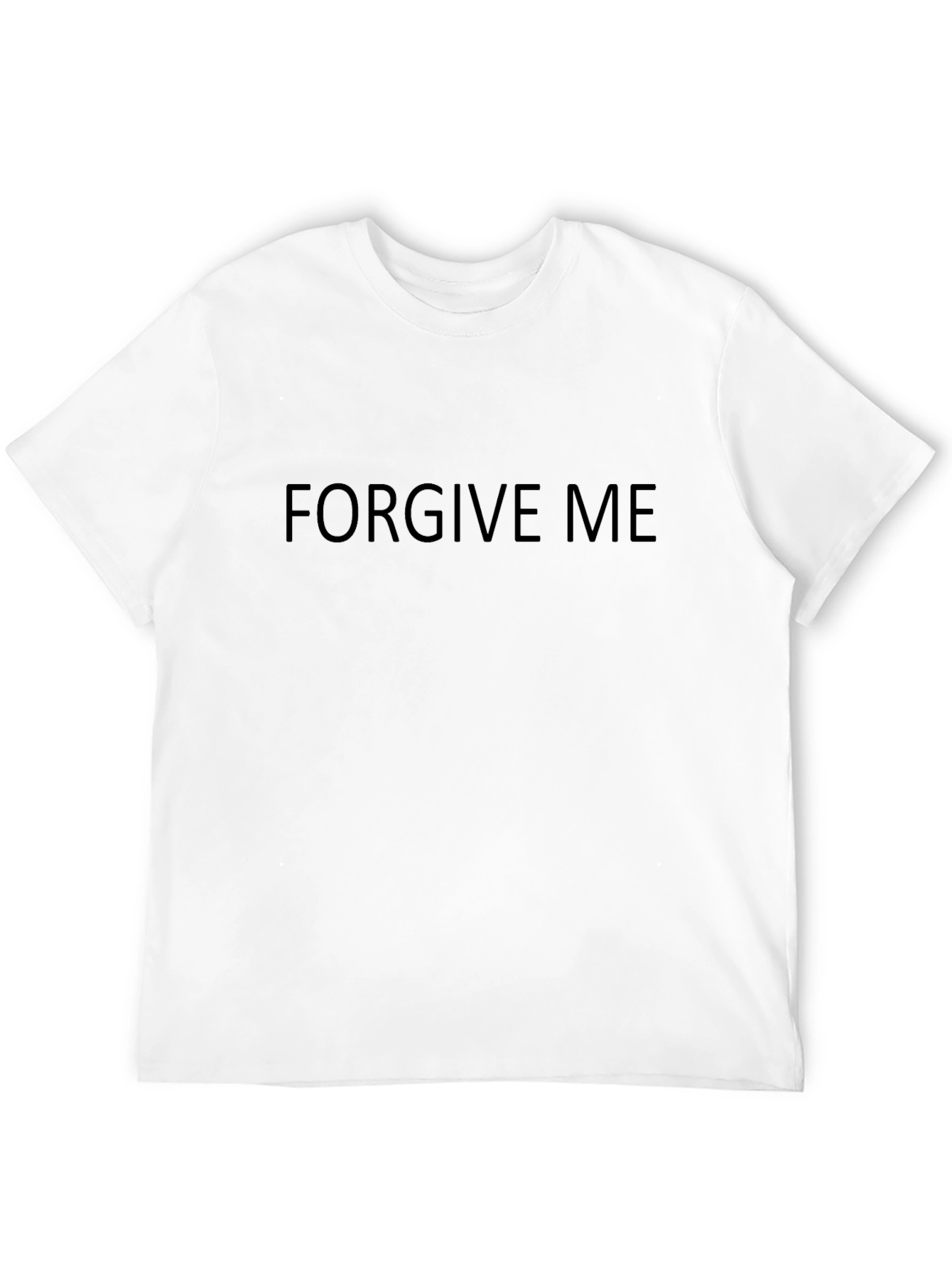 Forgive Me Graphic Tee - Black Cotton Blend