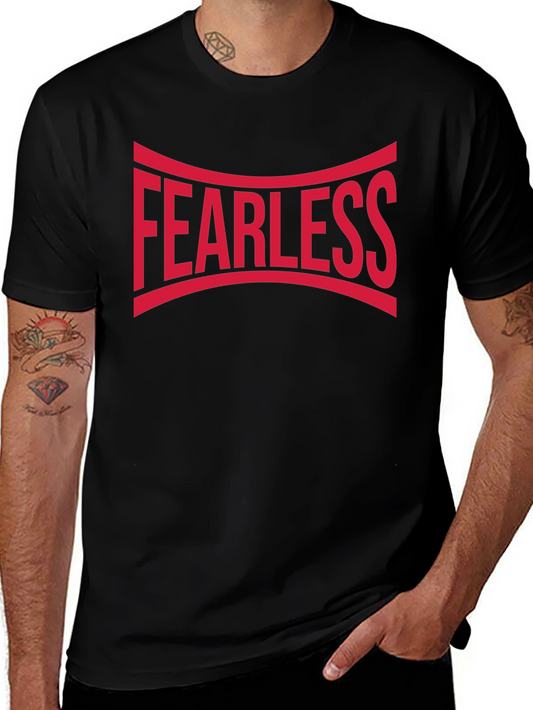 Fearless Graphic Tee - Black Cotton Blend