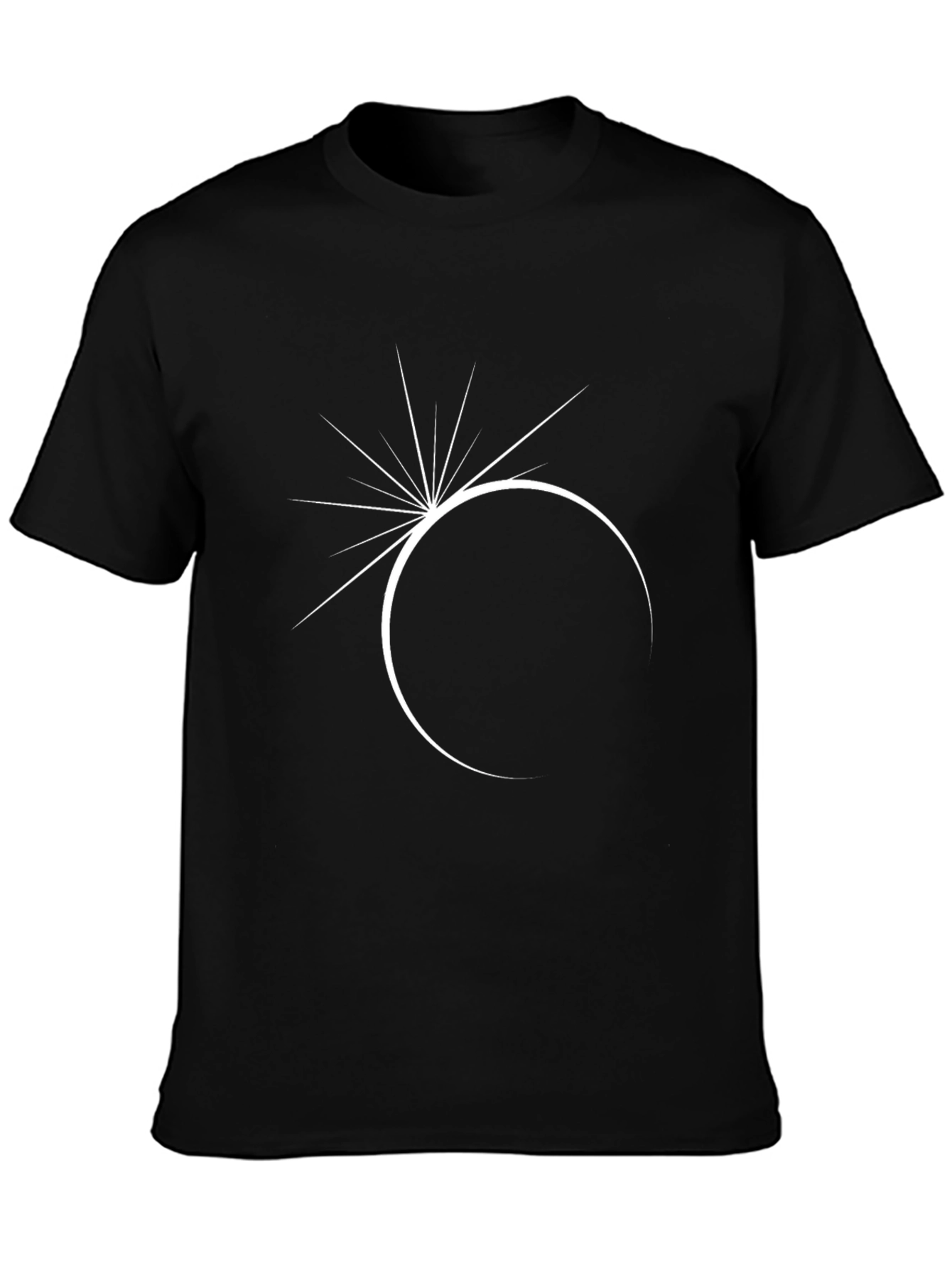 Eclipse Graphic Tee - Modern Black T-Shirt