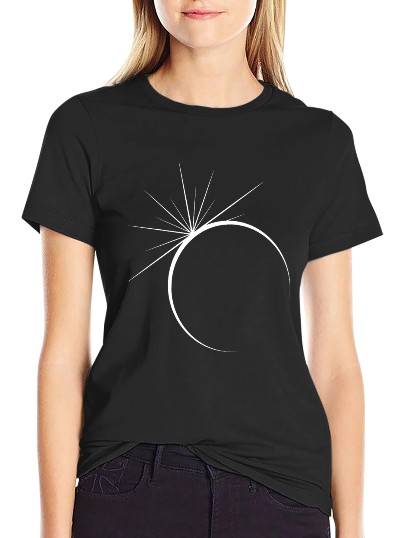 Eclipse Graphic Tee - Modern Black T-Shirt