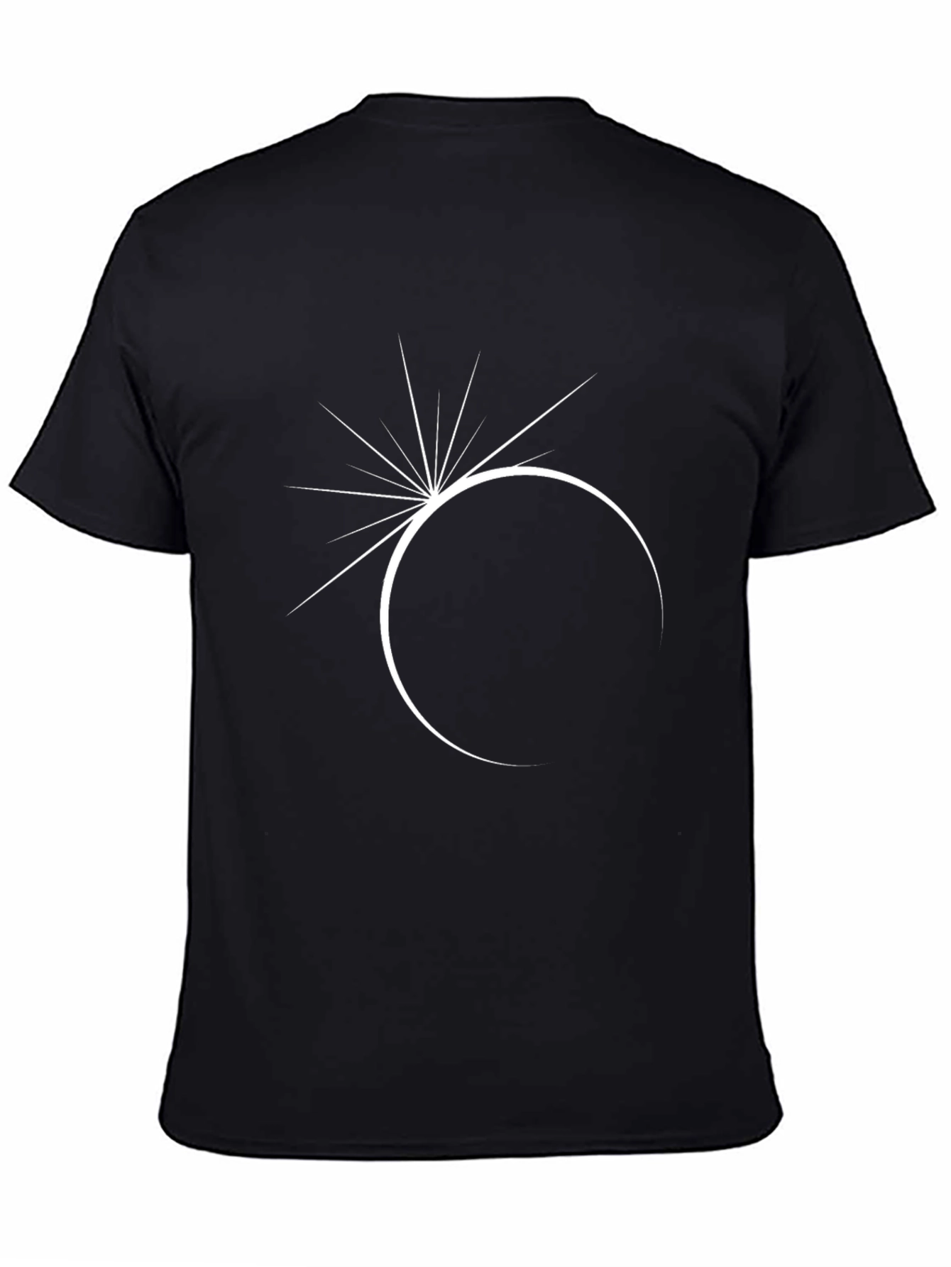 Eclipse Graphic Tee - Modern Black T-Shirt