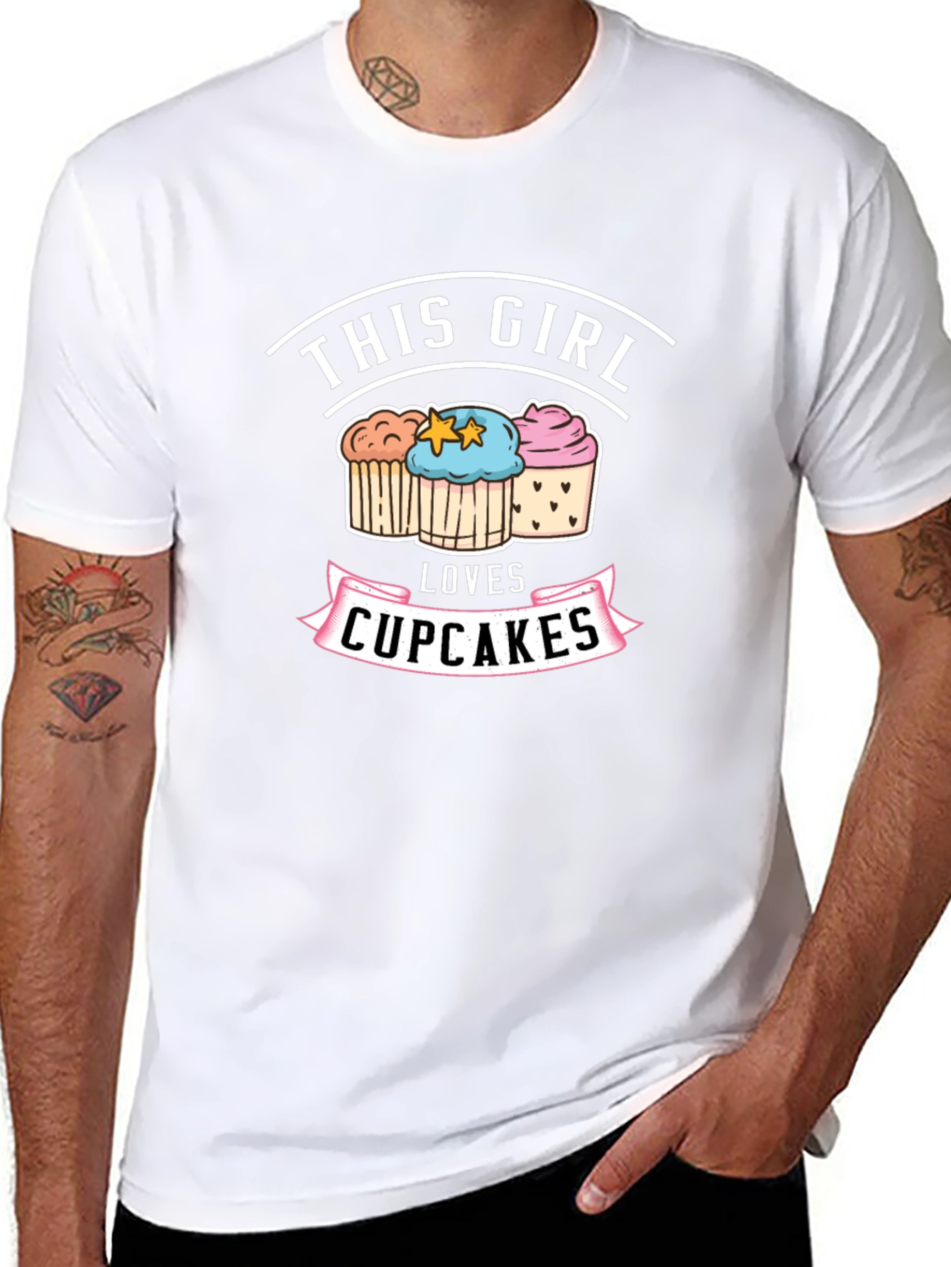 This Girl Loves Cupcakes Graphic T-Shirt