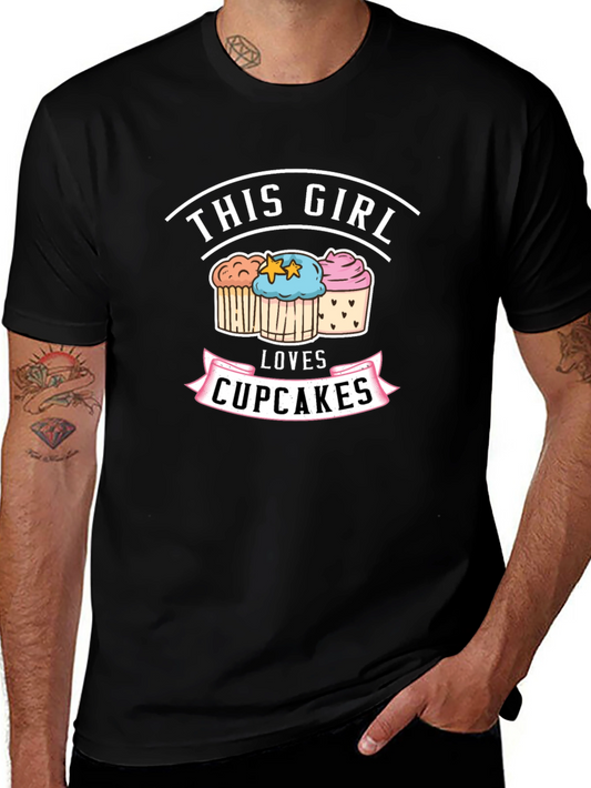 This Girl Loves Cupcakes Graphic T-Shirt