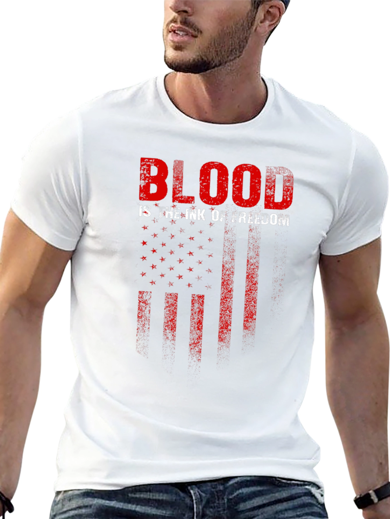 Blood is the Ink of Freedom Graphic T-Shirt