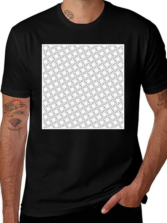 Geometric Pattern T-Shirt - Modern Design