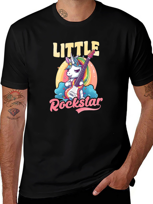 Little Rockstar Unicorn T-Shirt - Cute Graphic Tee