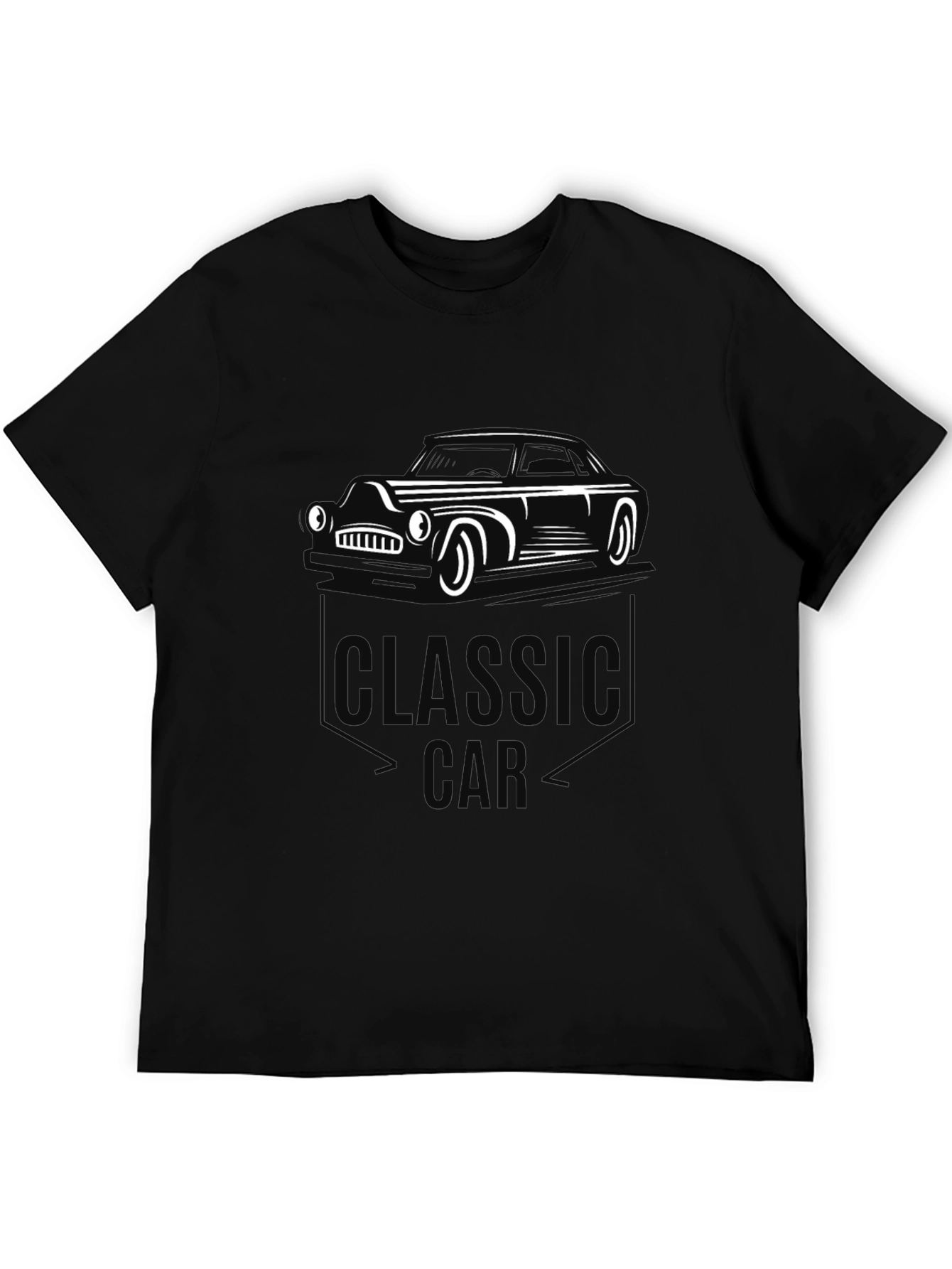 Classic Car Graphic Tee - Retro Style Mens T-Shirt