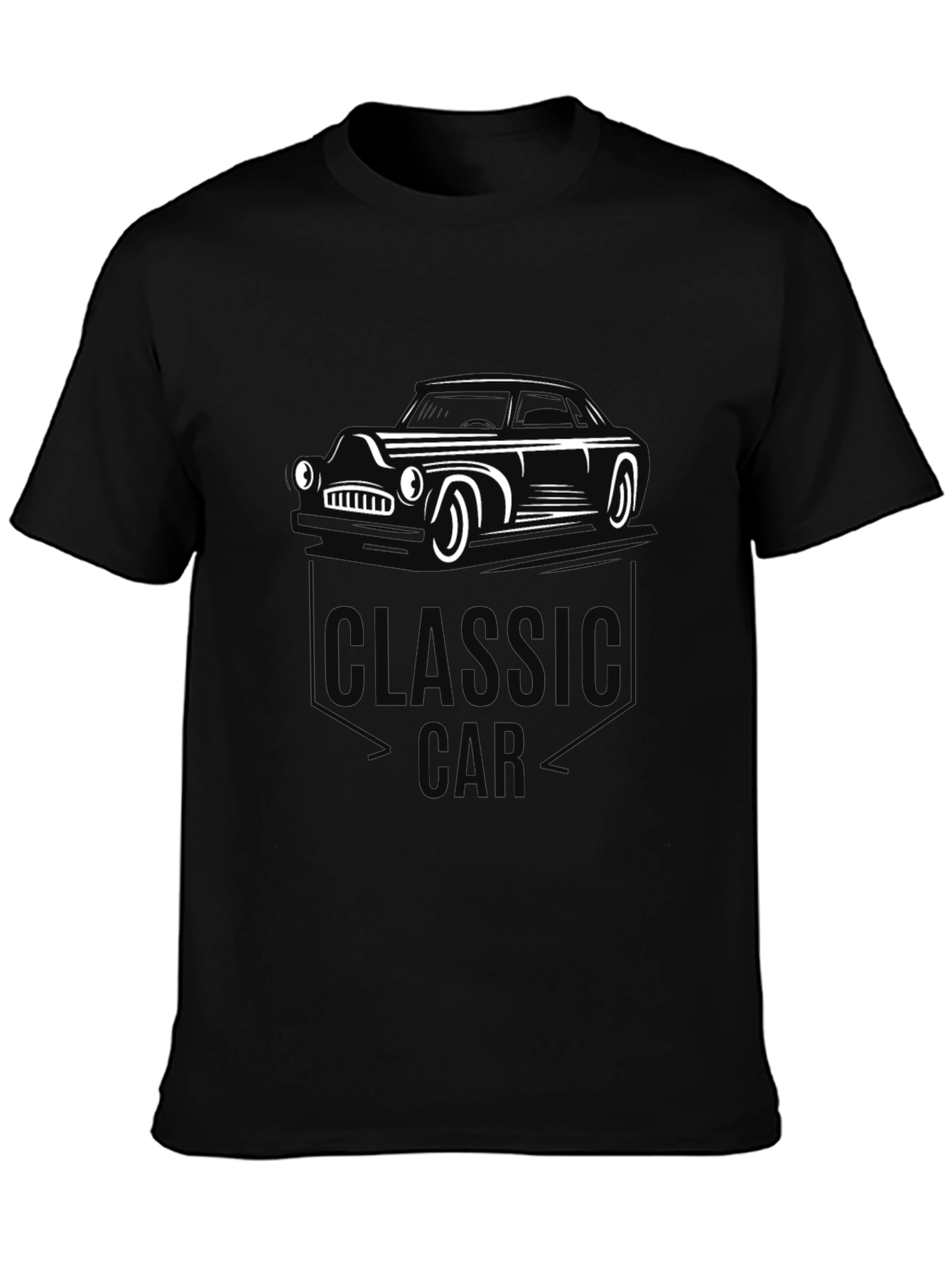 Classic Car Graphic Tee - Retro Style Mens T-Shirt