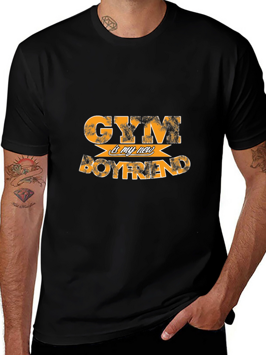 Gym is My New Boyfriend Black T-Shirt