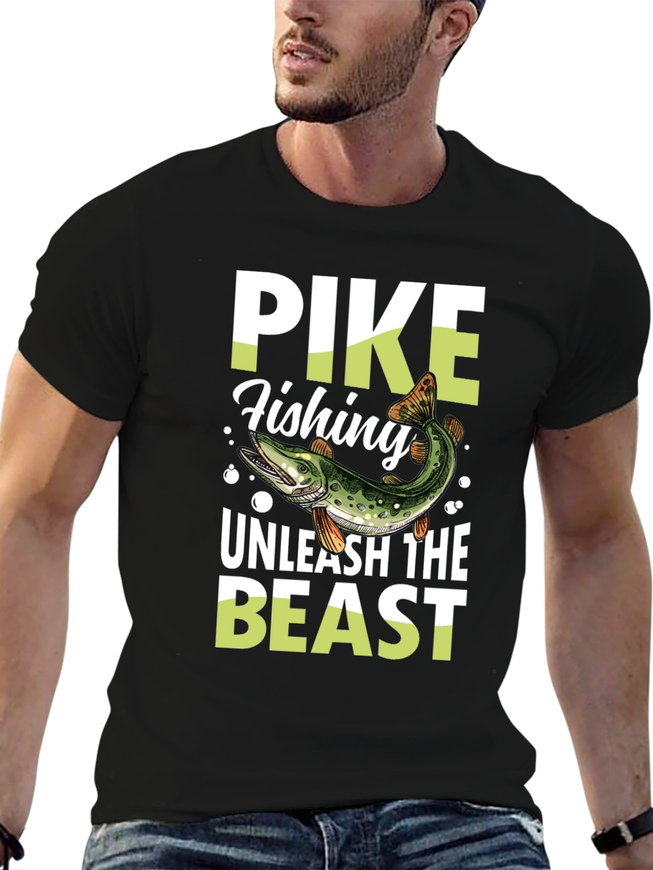 Pike Fishing Unleash the Beast T-Shirt