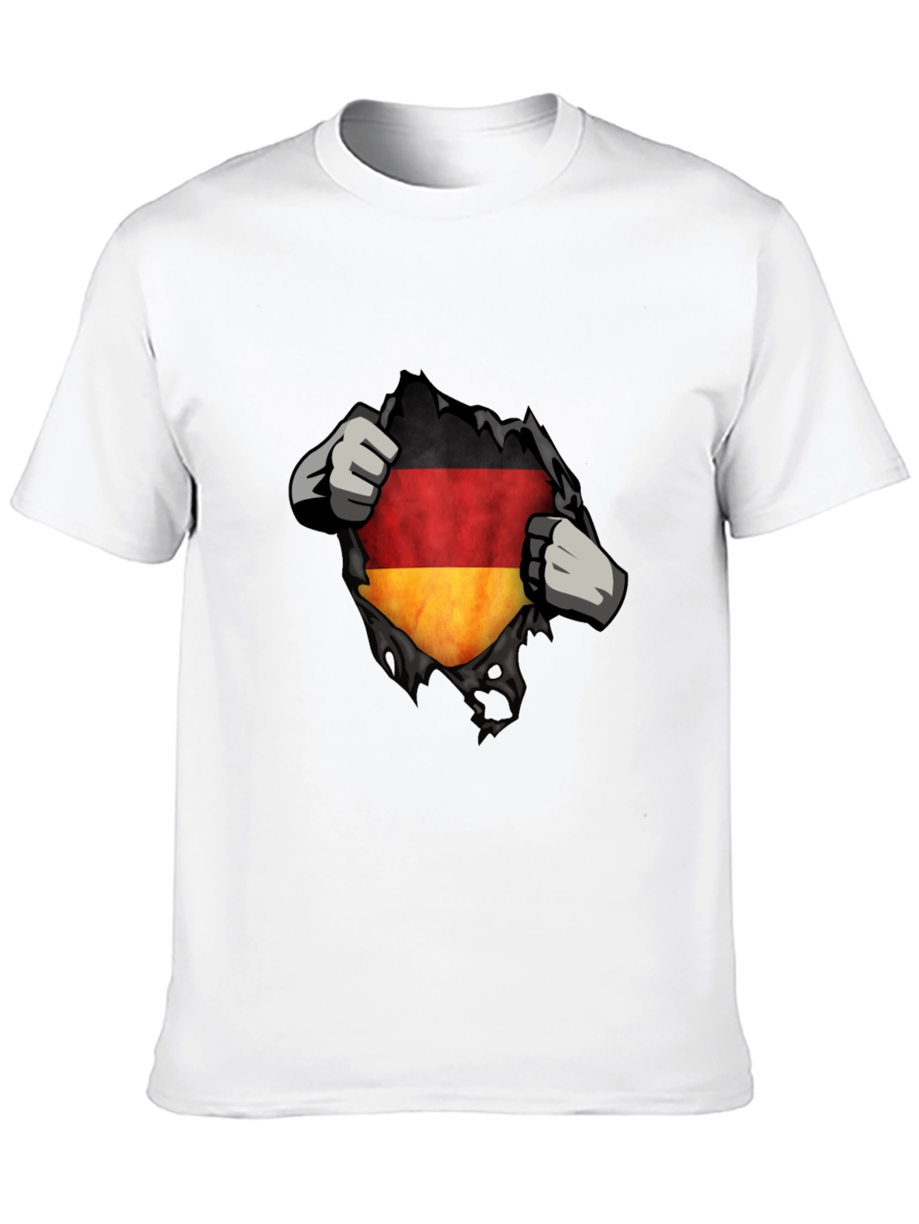Germany Flag Ripped Shirt - Patriotic Tee