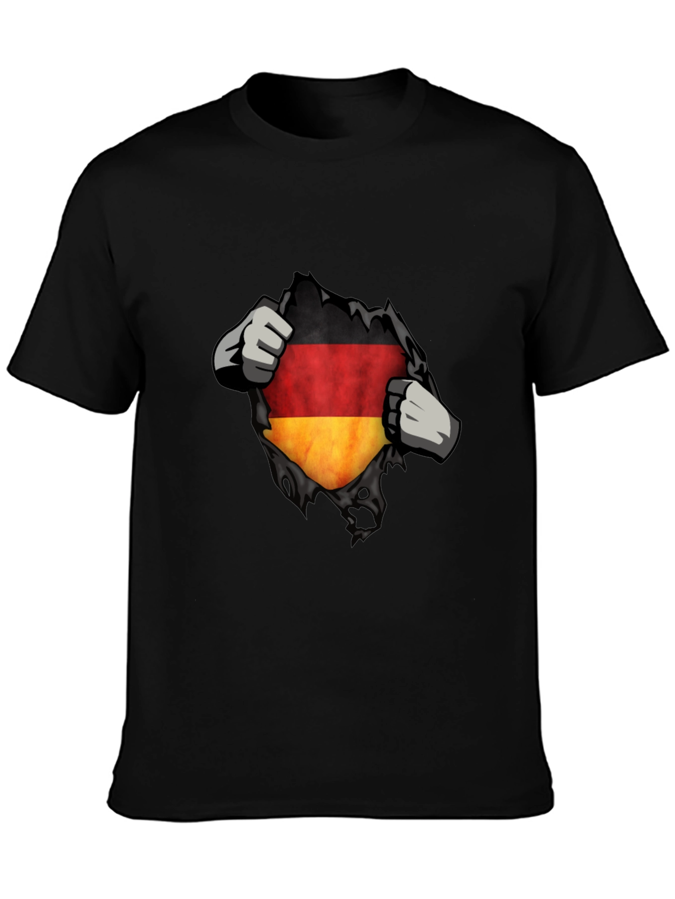 Germany Flag Ripped Shirt - Patriotic Tee