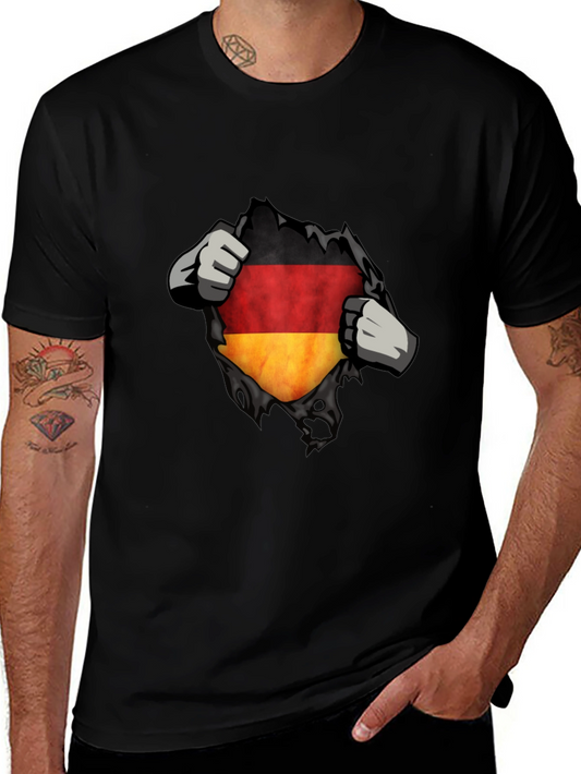 Germany Flag Ripped Shirt - Patriotic Tee