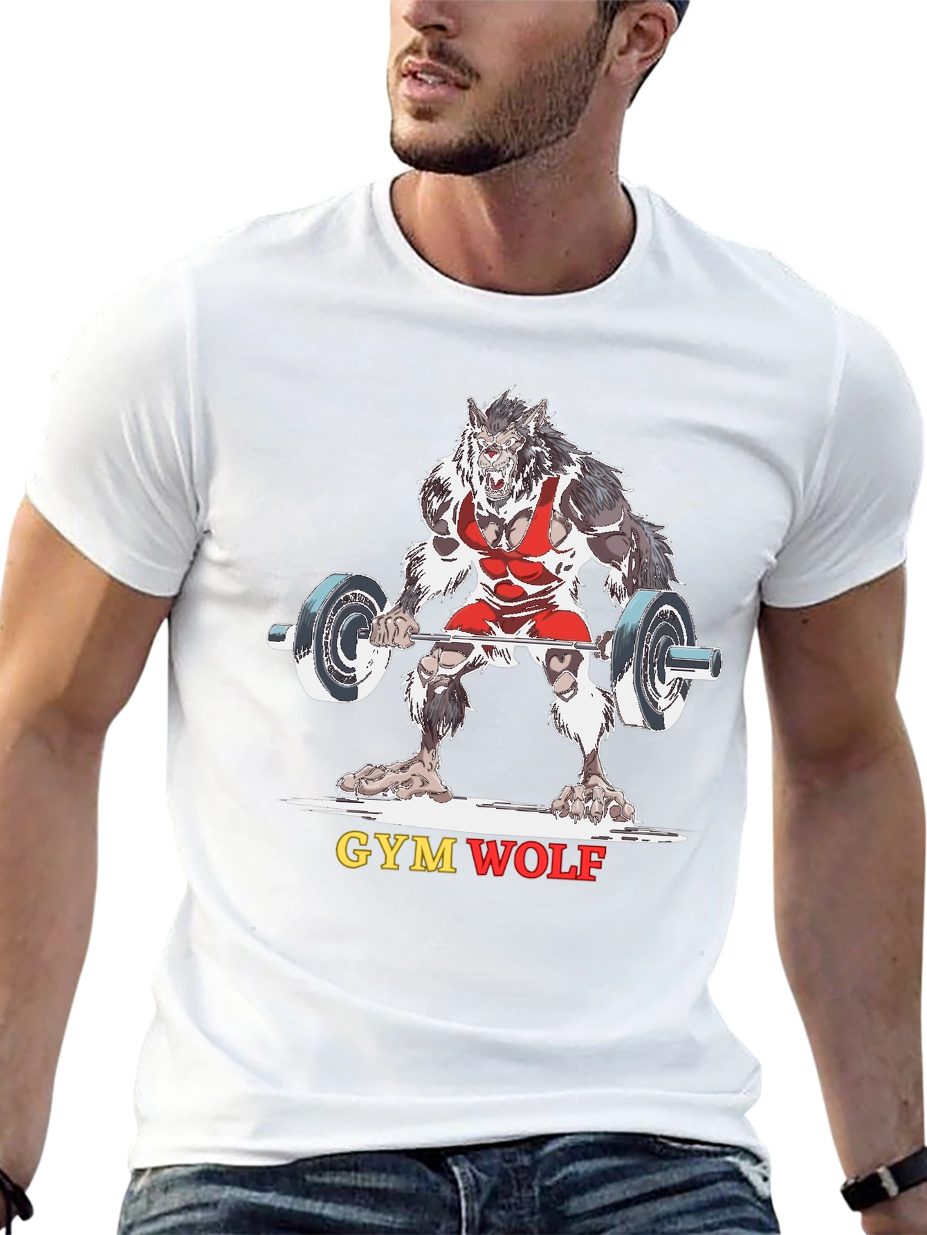Gym Wolf Black T-Shirt