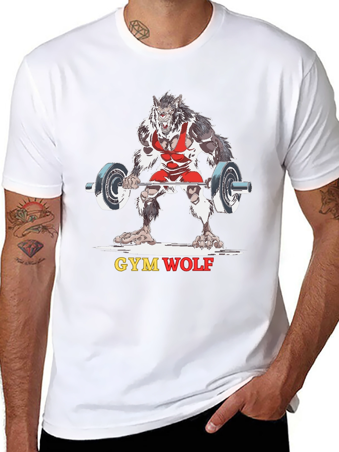 Gym Wolf Black T-Shirt
