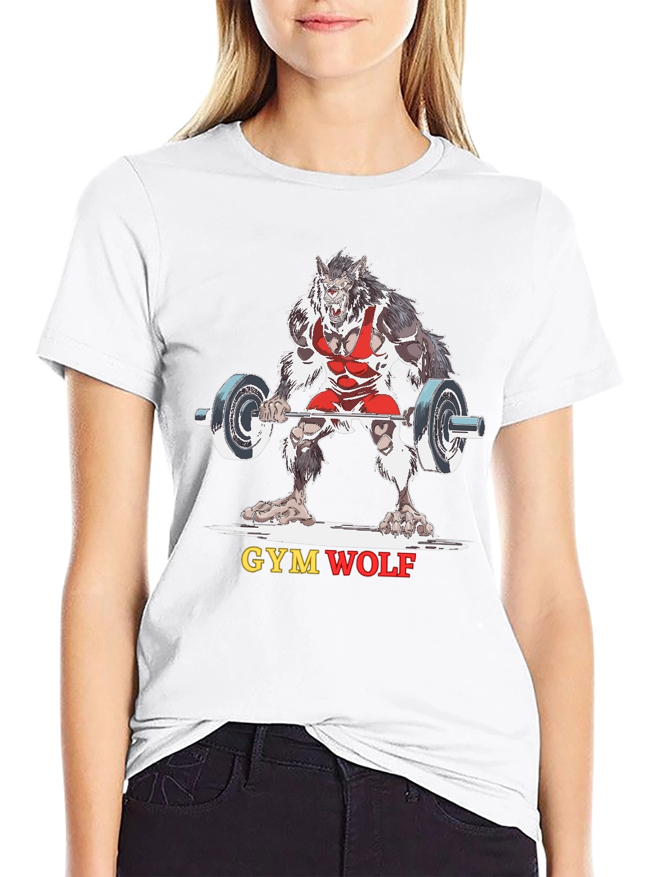 Gym Wolf Black T-Shirt