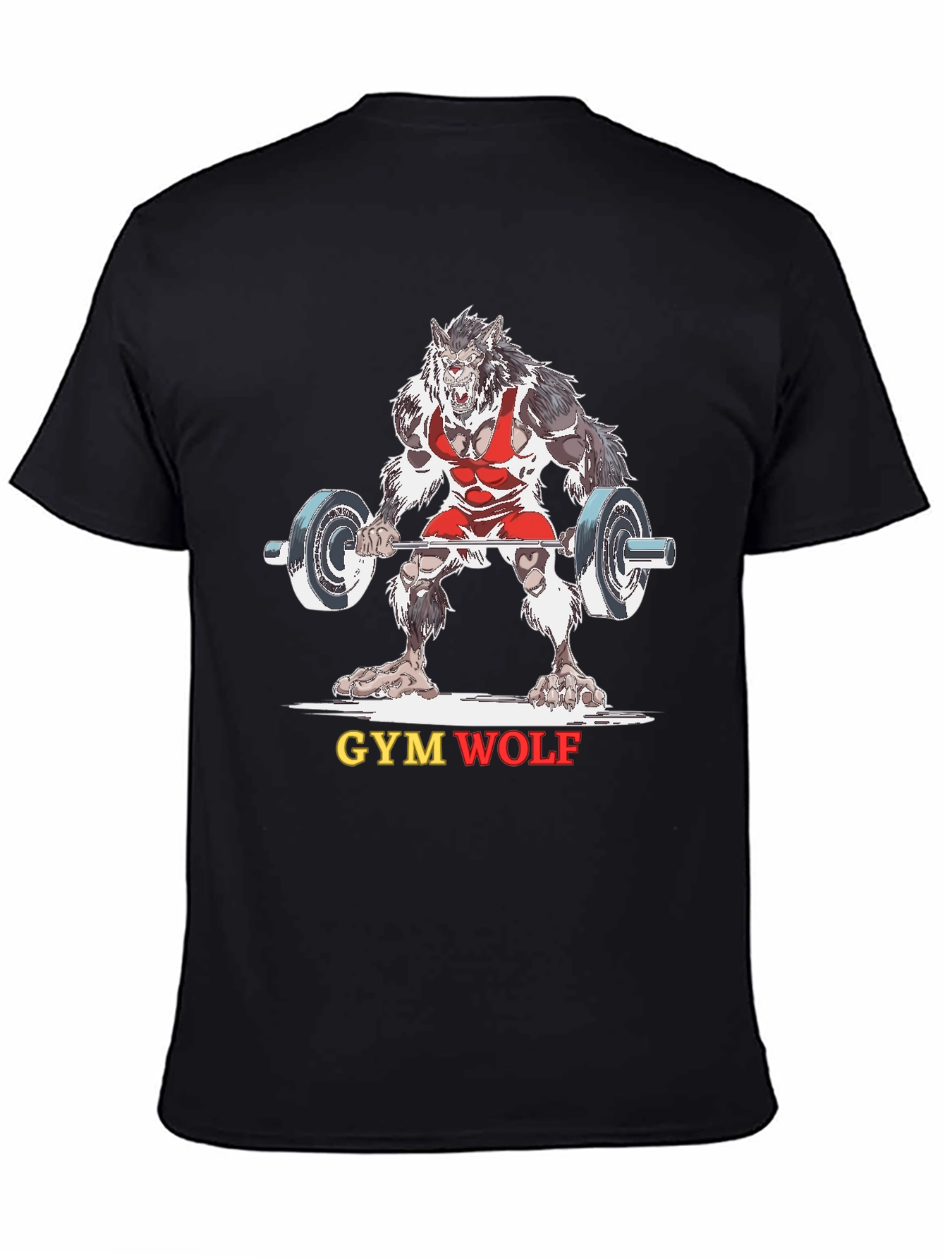 Gym Wolf Black T-Shirt