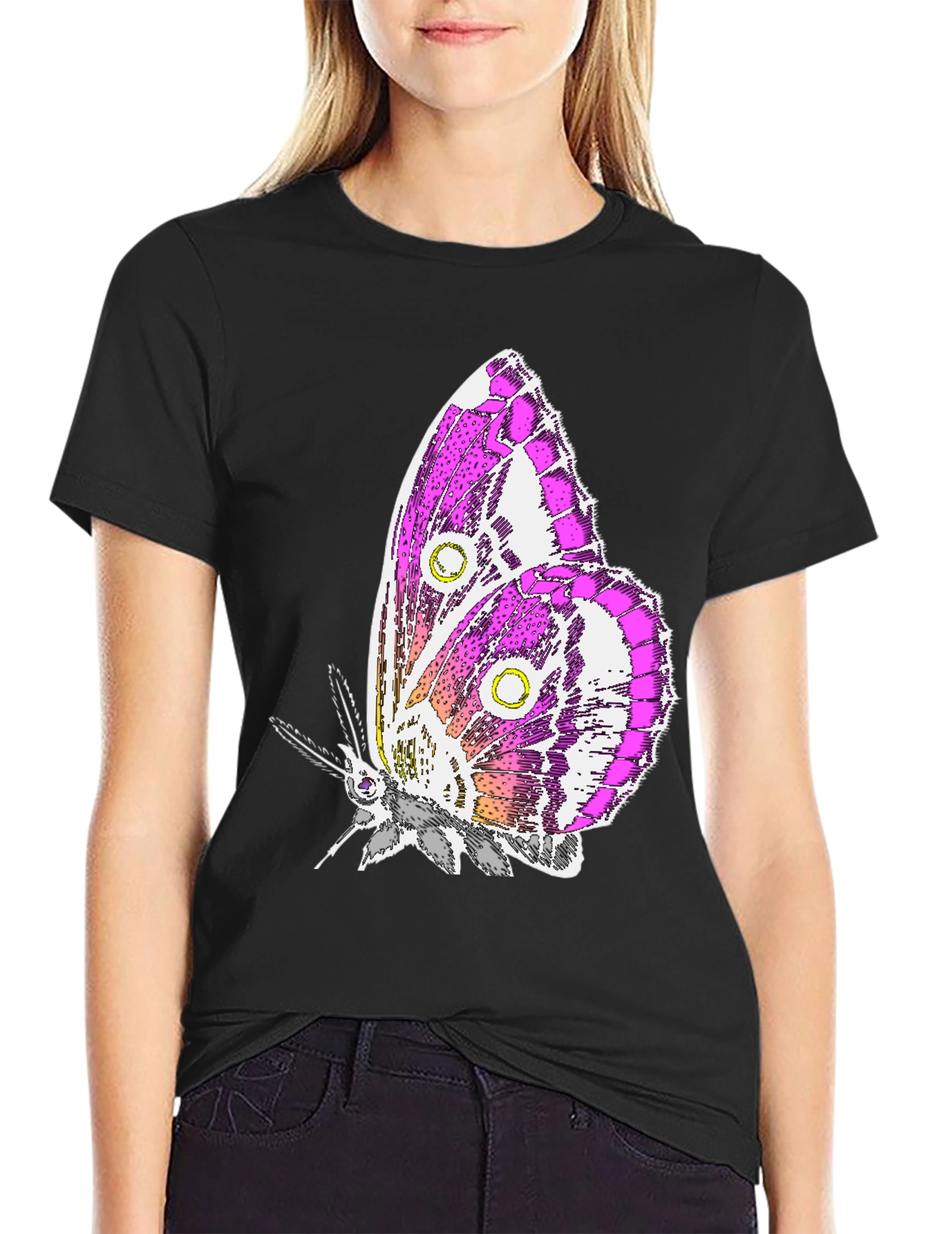 Butterfly Graphic T-Shirt - Stylish Unisex Tee