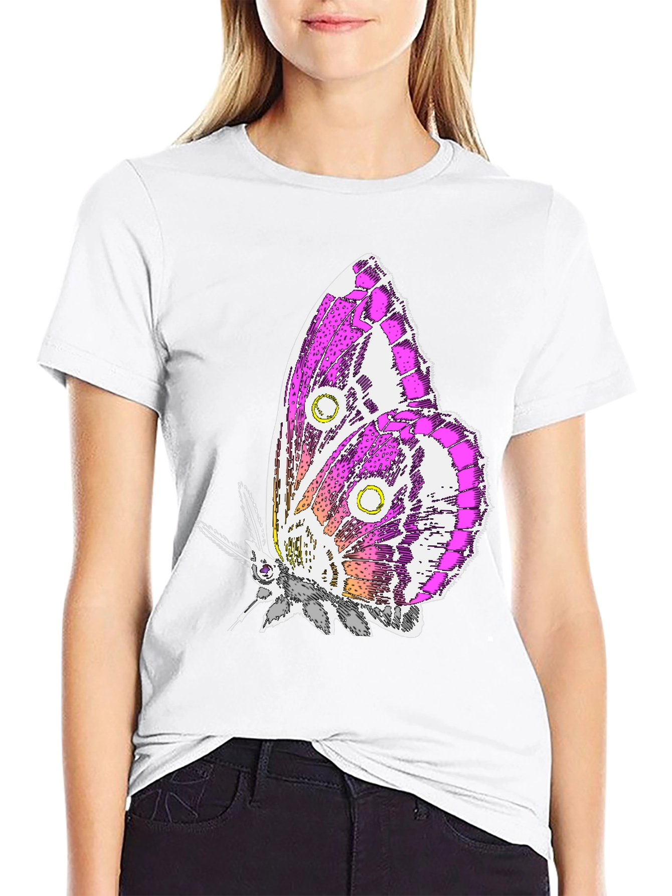 Butterfly Graphic T-Shirt - Stylish Unisex Tee