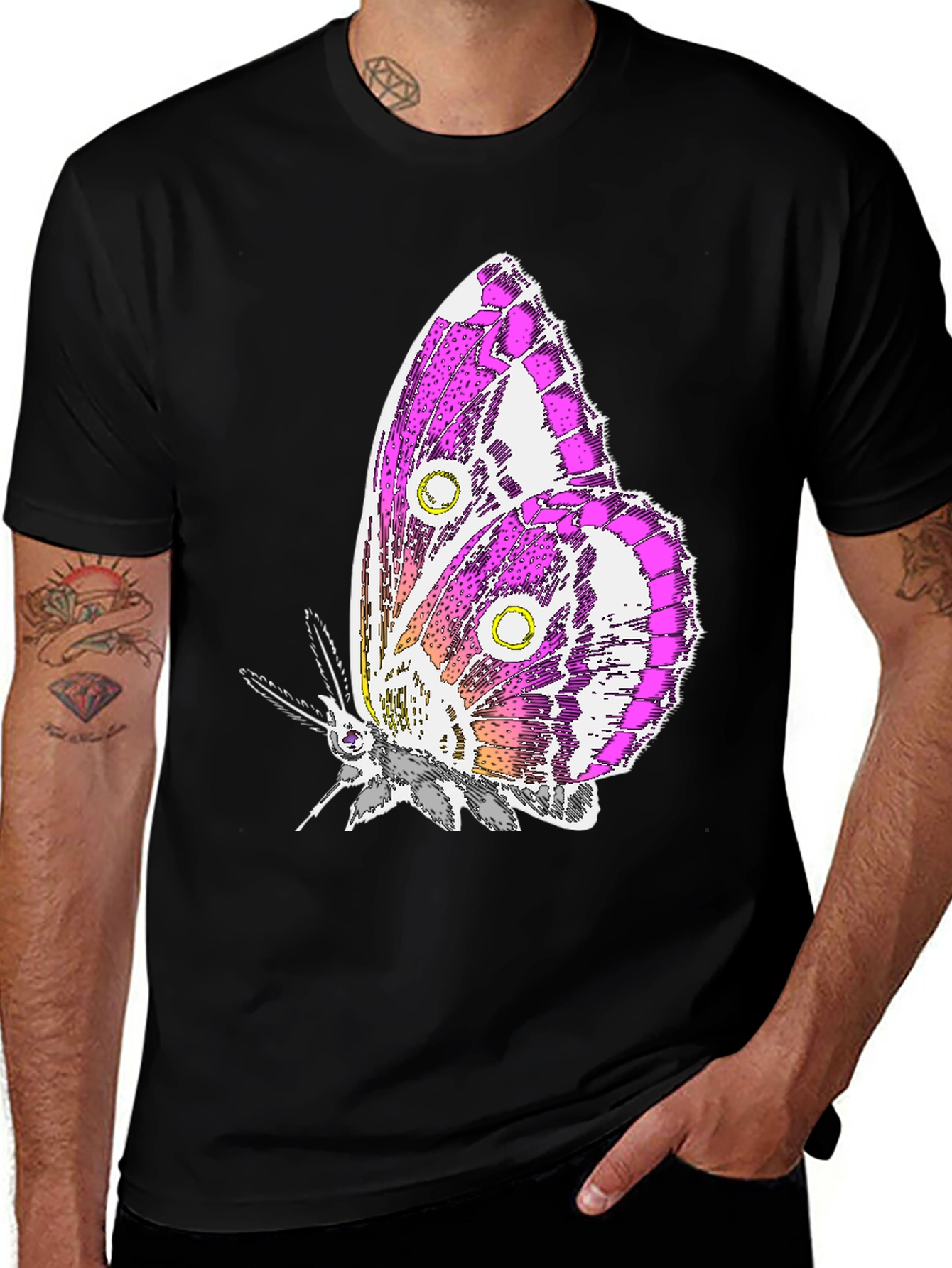 Butterfly Graphic T-Shirt - Stylish Unisex Tee