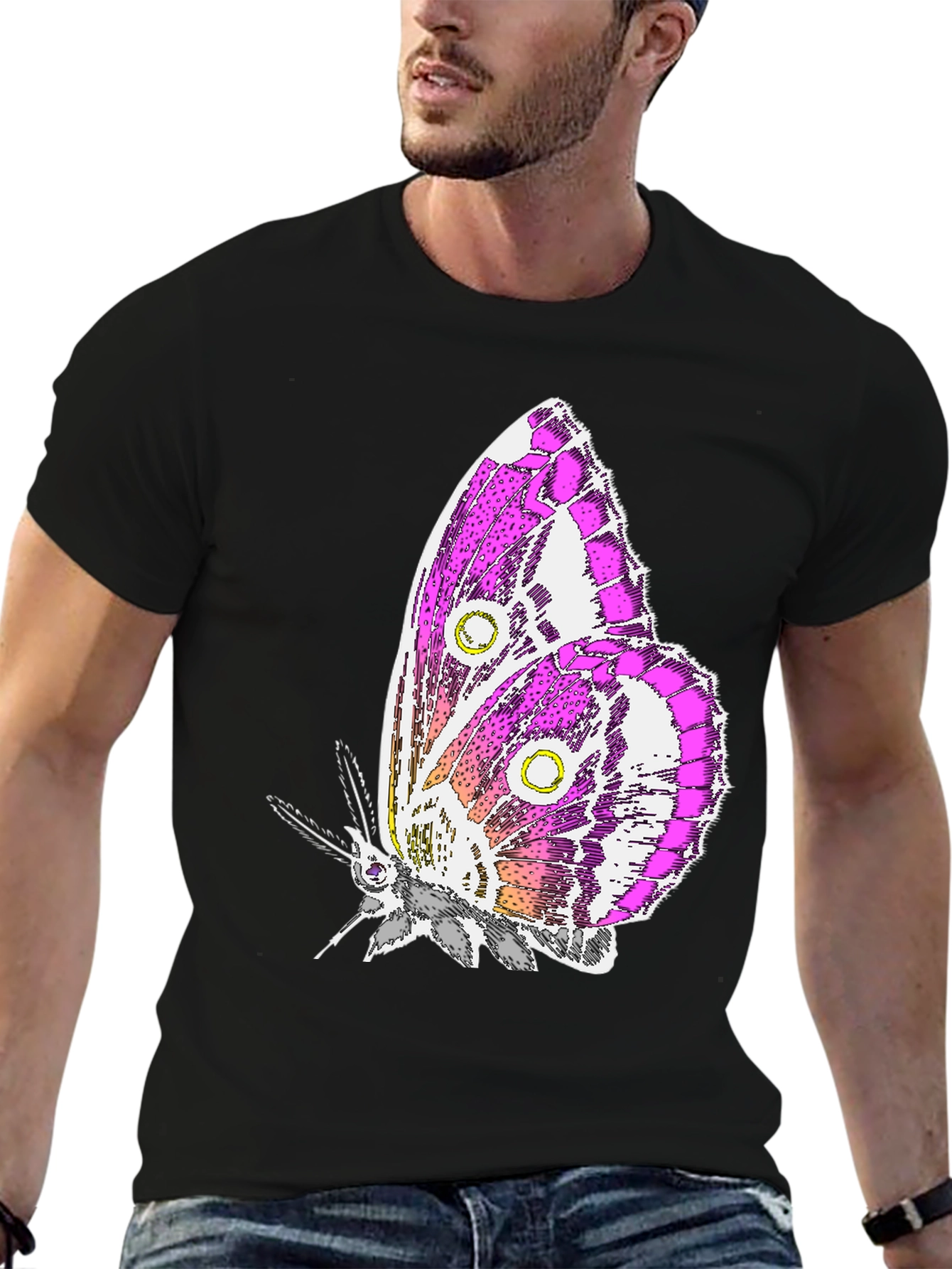 Butterfly Graphic T-Shirt - Stylish Unisex Tee