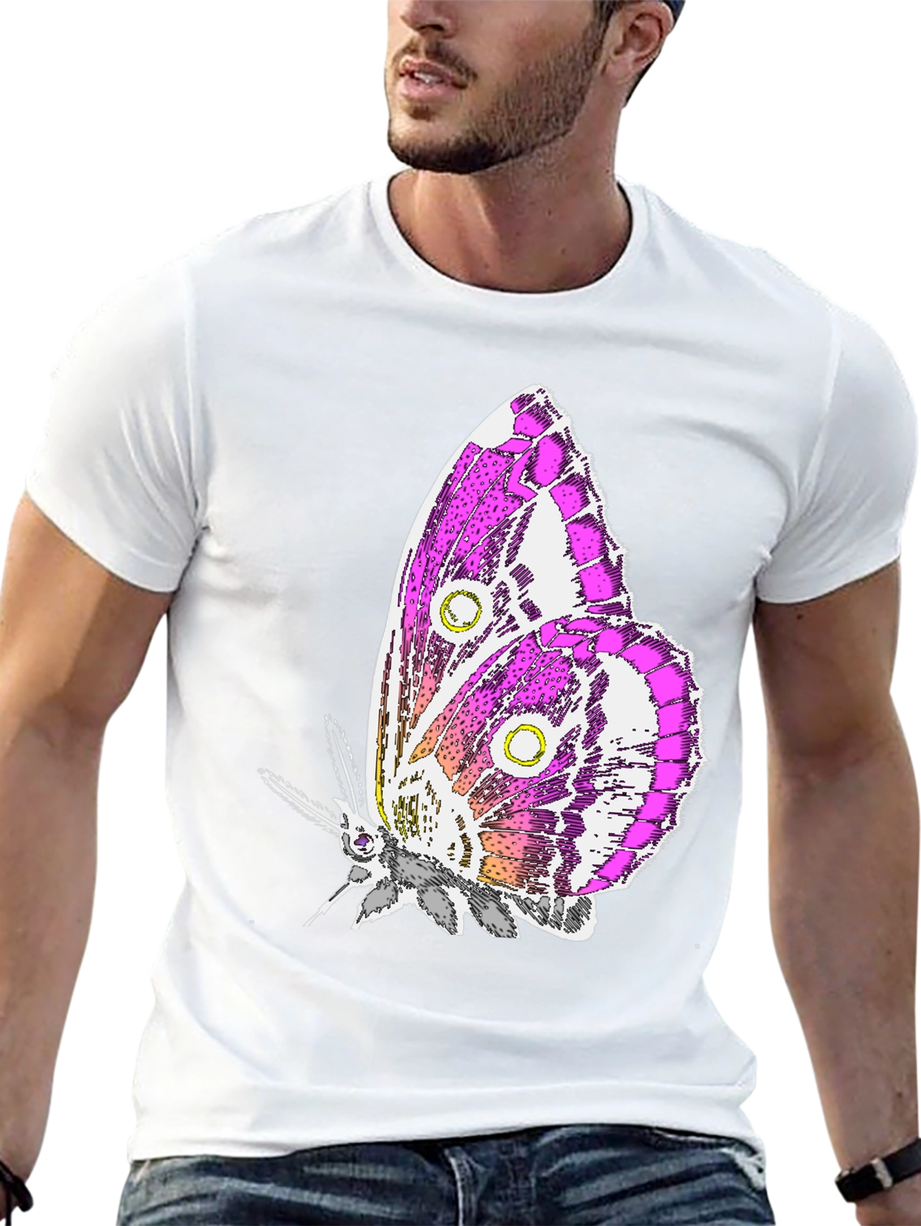 Butterfly Graphic T-Shirt - Stylish Unisex Tee