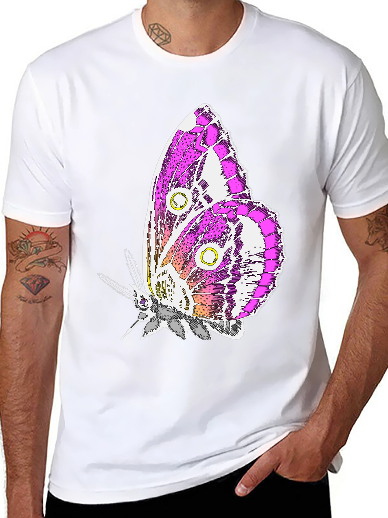 Butterfly Graphic T-Shirt - Stylish Unisex Tee