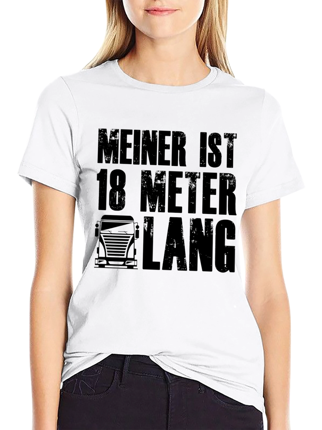 Humorous 18 Meter Trucker T-Shirt