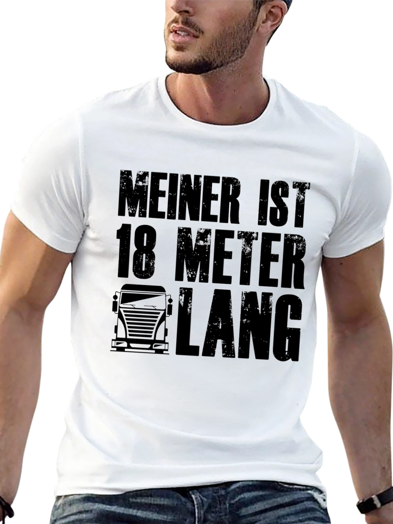 Humorous 18 Meter Trucker T-Shirt