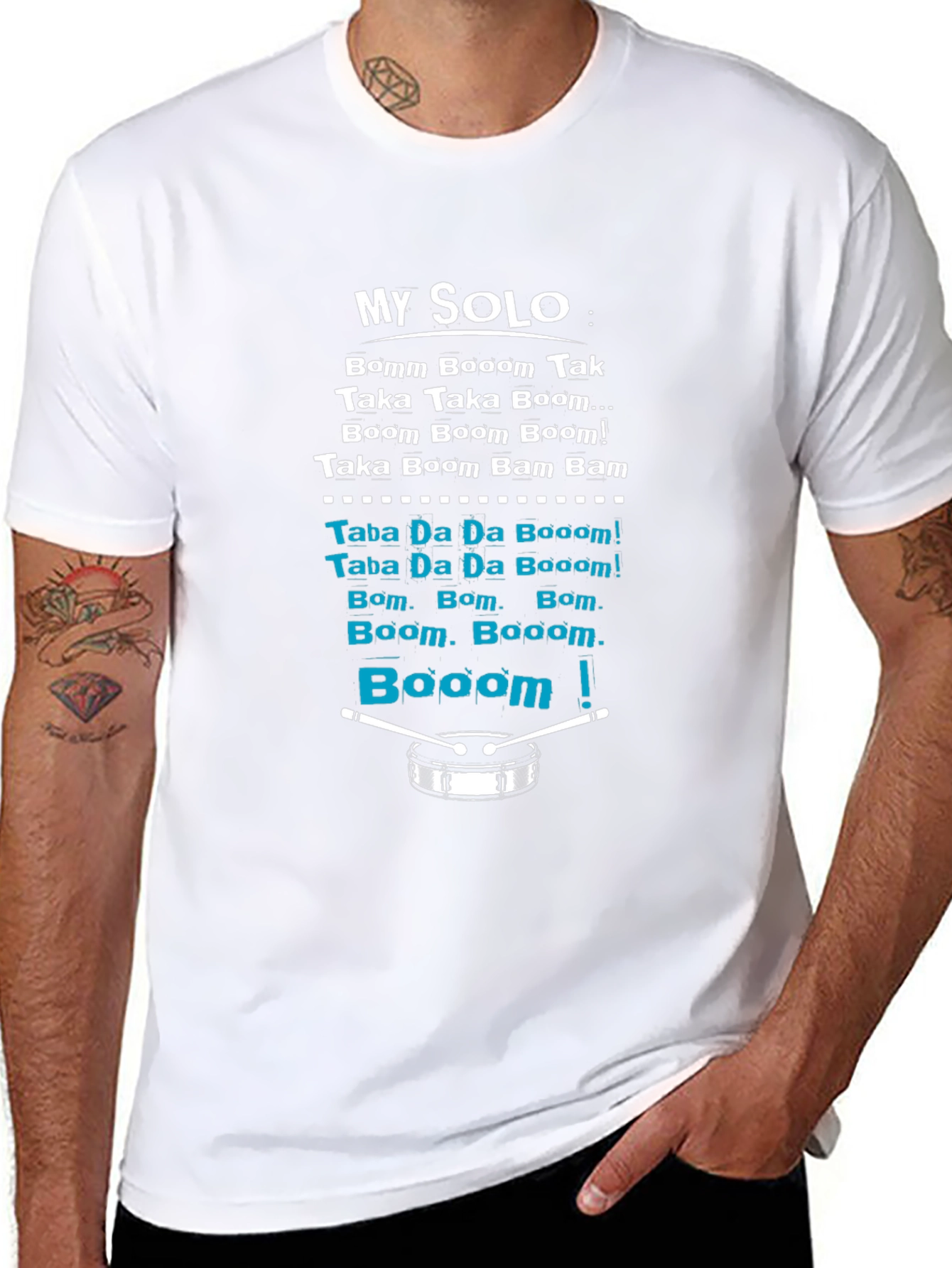 Drummers My Solo T-Shirt - Percussion Music Tee