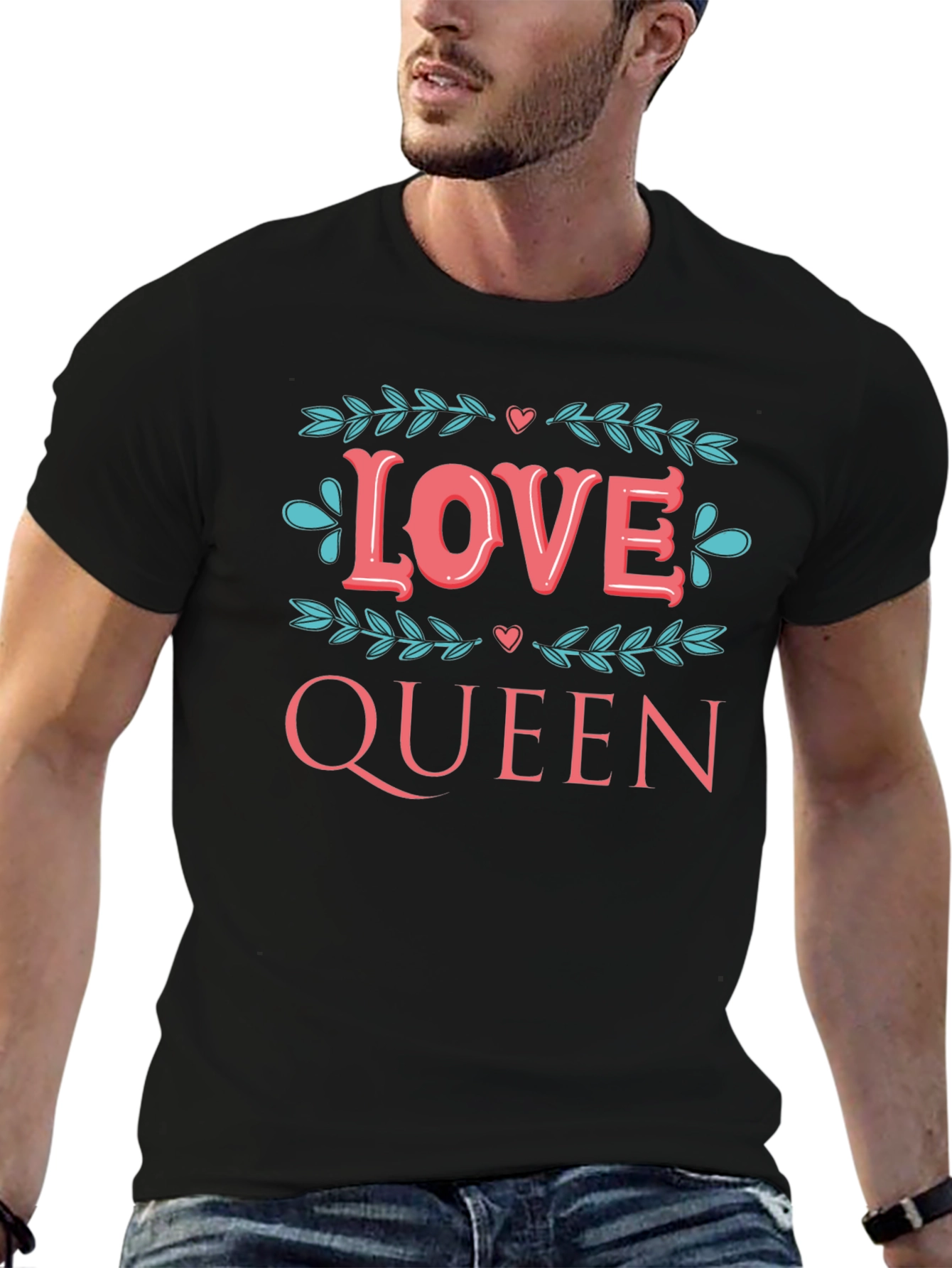 Love Queen Graphic Tee - Stylish Black T-Shirt