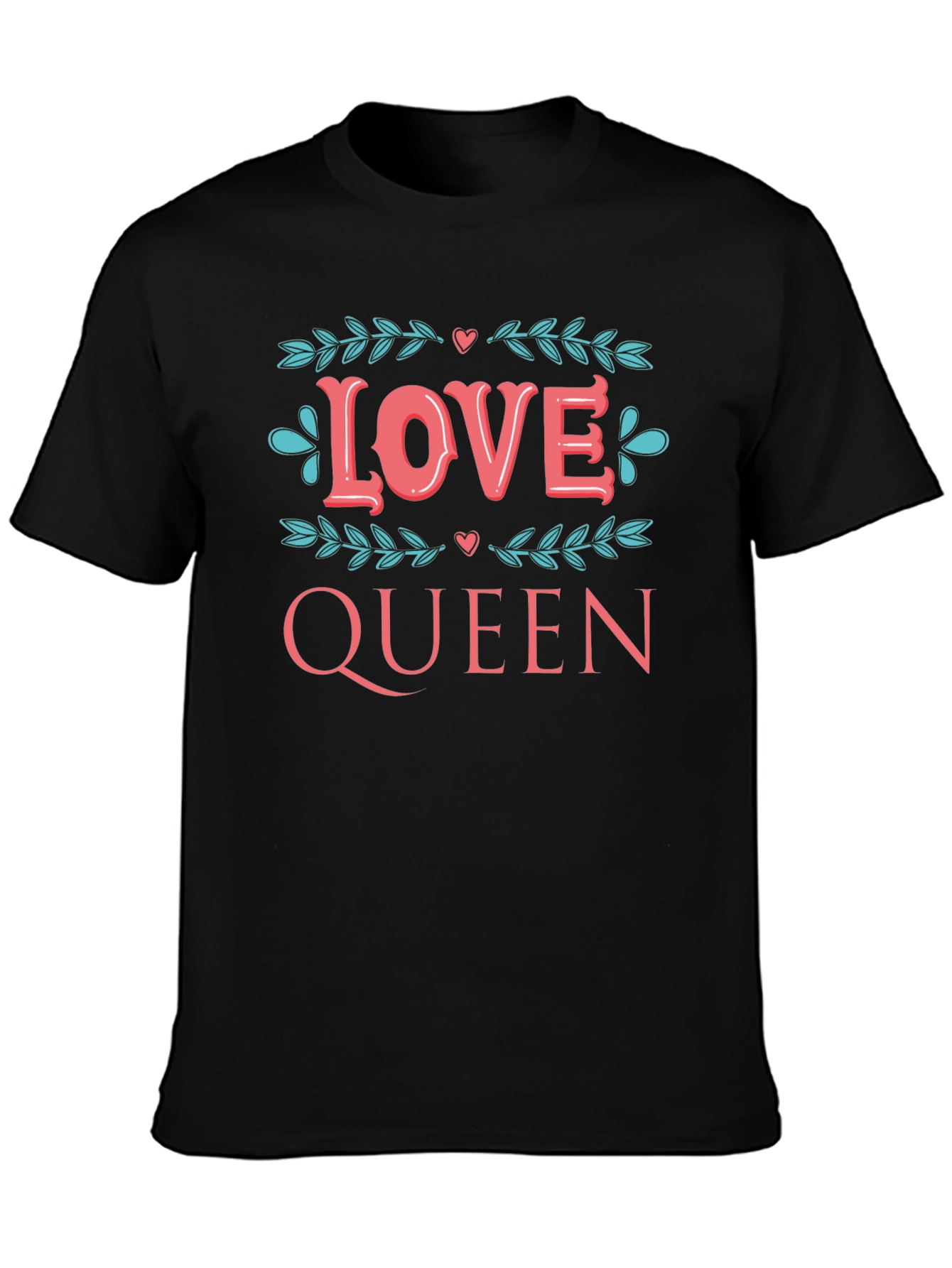 Love Queen Graphic Tee - Stylish Black T-Shirt