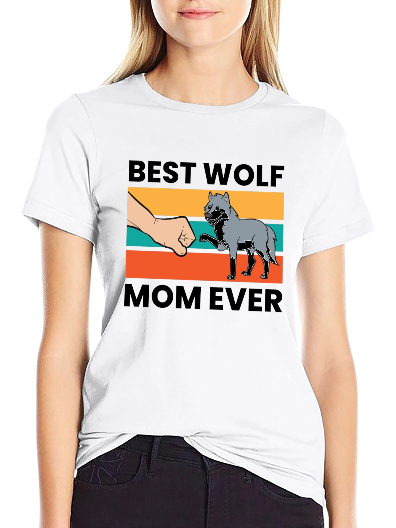 Best Wolf Mom Ever Graphic Tee