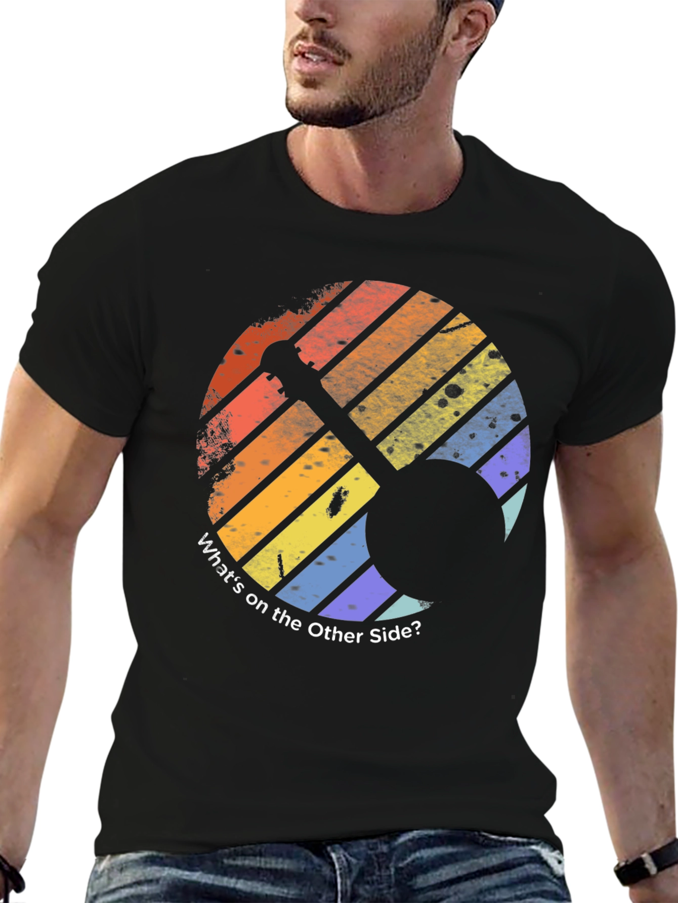 Retro Whats on the Other Side? Graphic T-Shirt