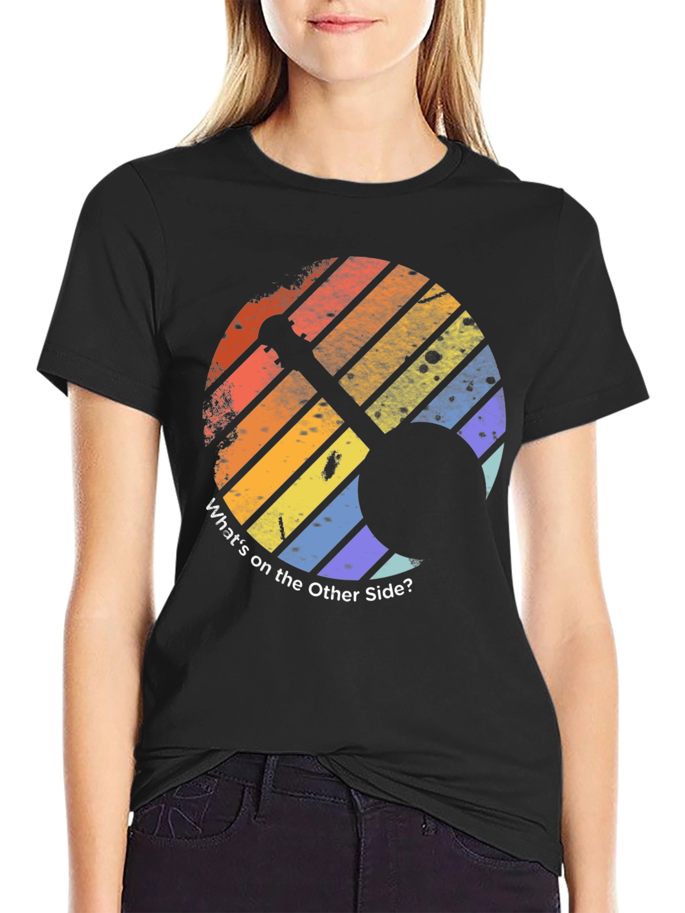 Retro Whats on the Other Side? Graphic T-Shirt