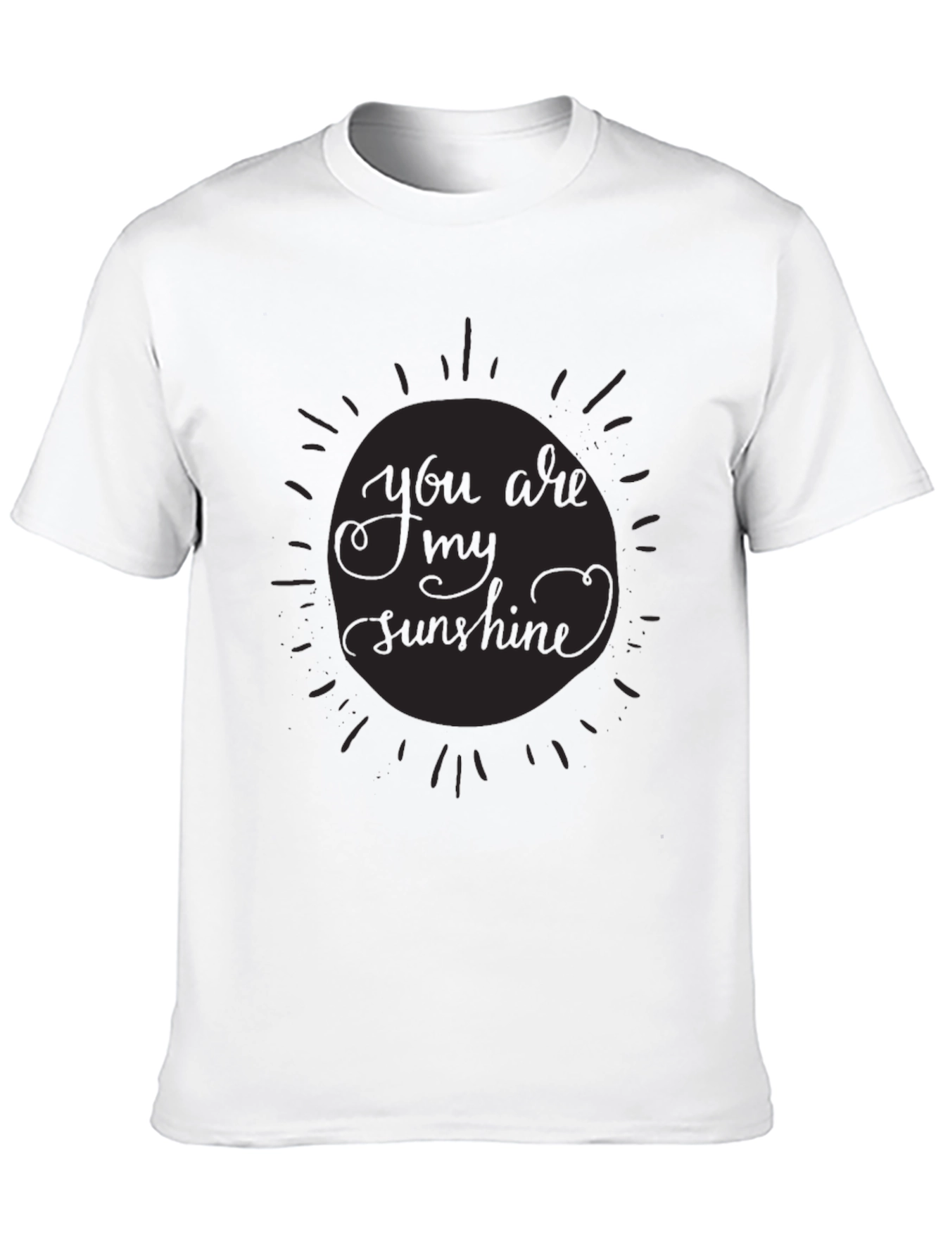 Sunshine Graphic Tee - Stylish Black T-Shirt