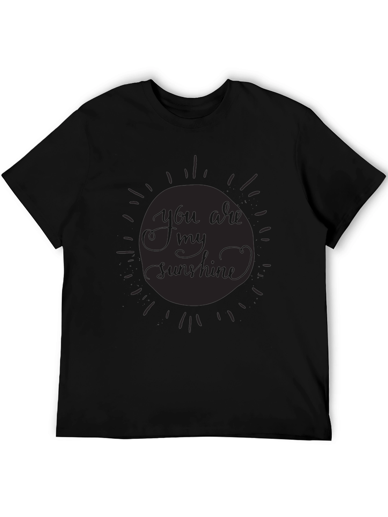 Sunshine Graphic Tee - Stylish Black T-Shirt