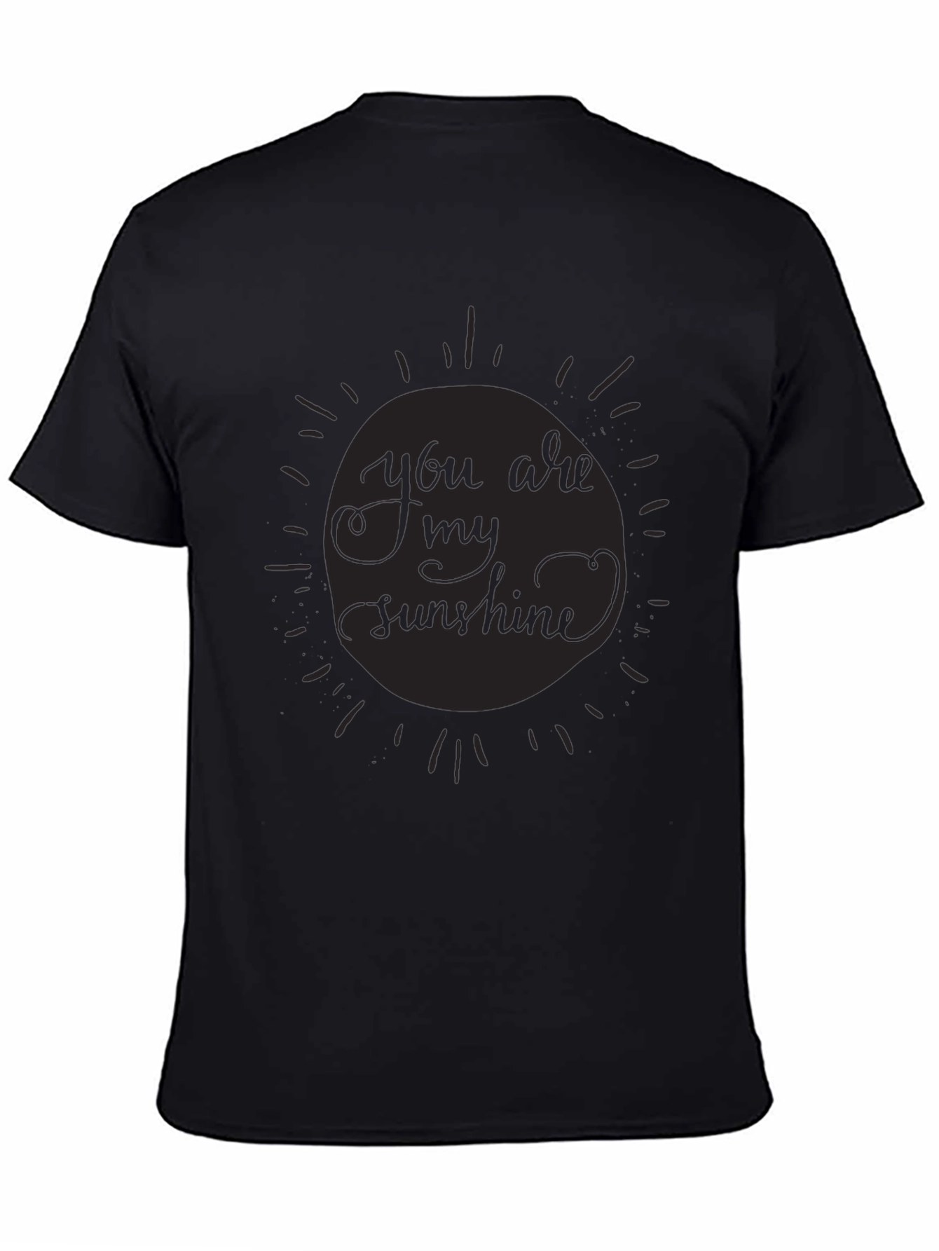 Sunshine Graphic Tee - Stylish Black T-Shirt
