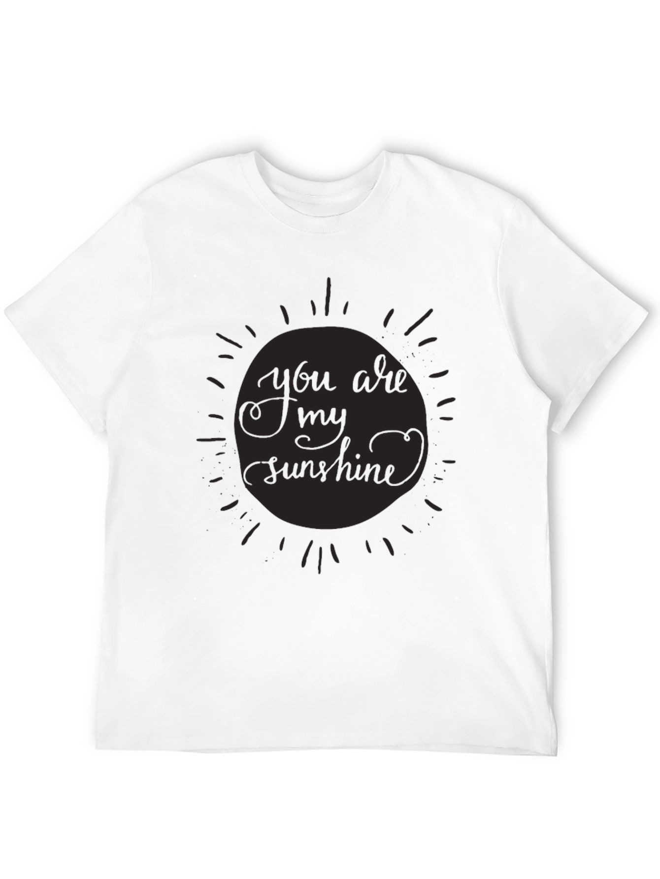 Sunshine Graphic Tee - Stylish Black T-Shirt