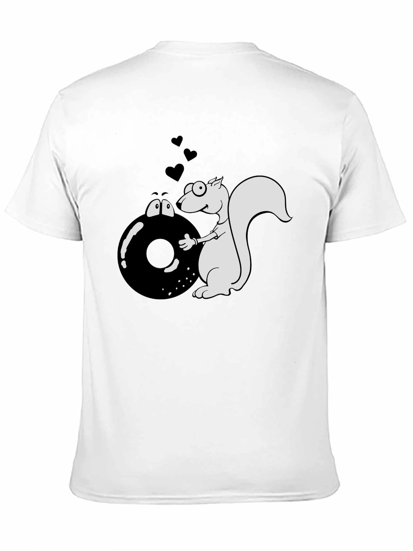Squirrel & Donut Graphic T-Shirt