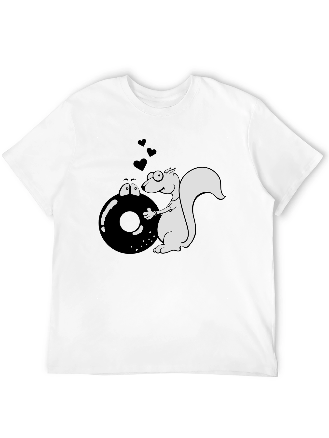 Squirrel & Donut Graphic T-Shirt