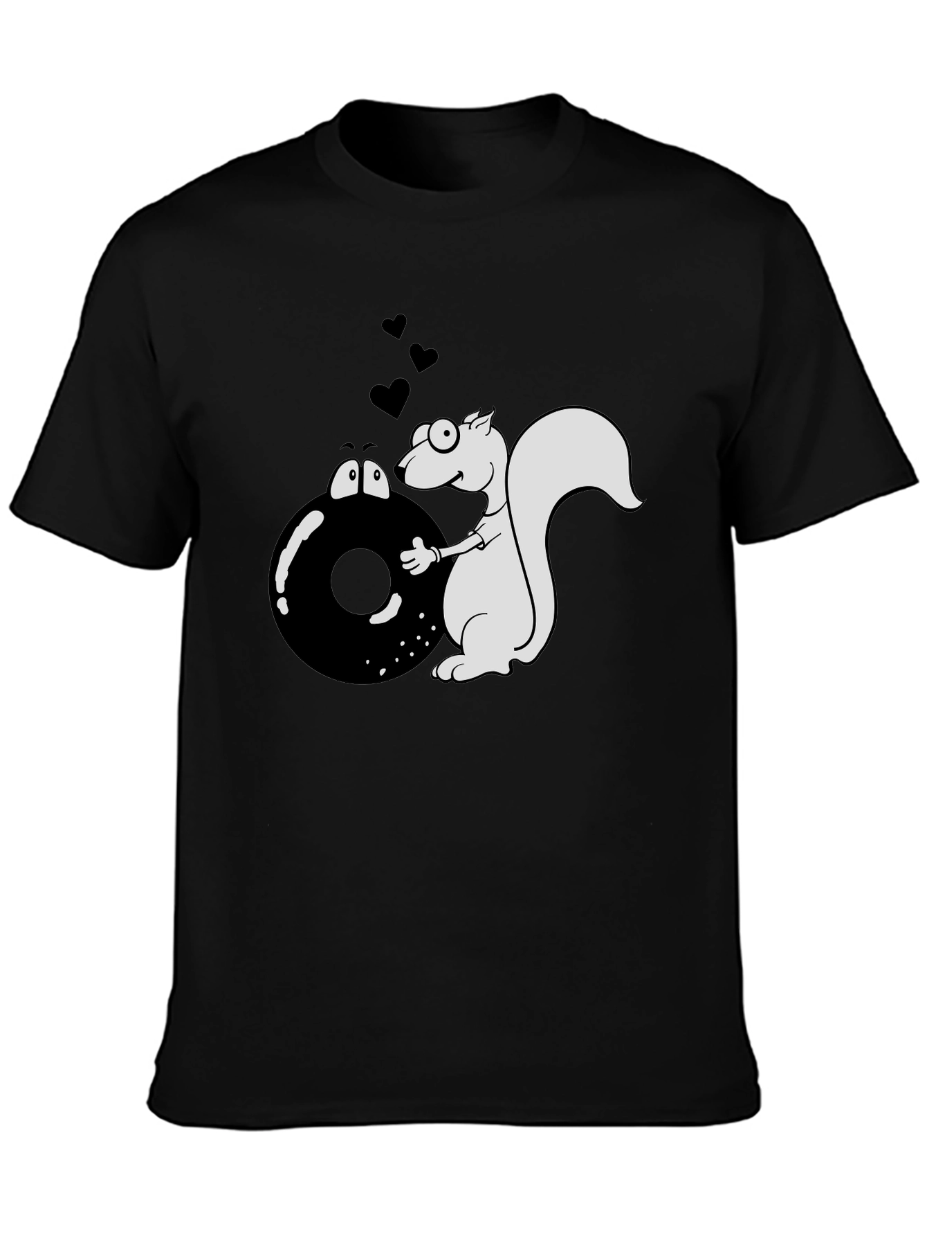 Squirrel & Donut Graphic T-Shirt