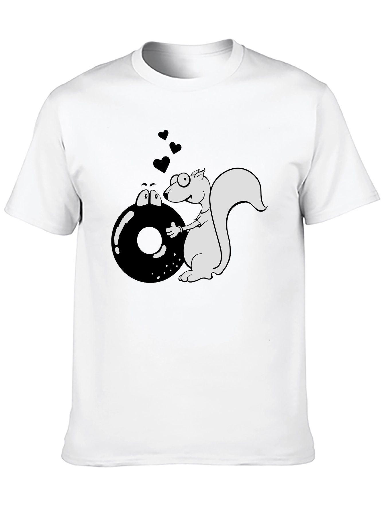 Squirrel & Donut Graphic T-Shirt