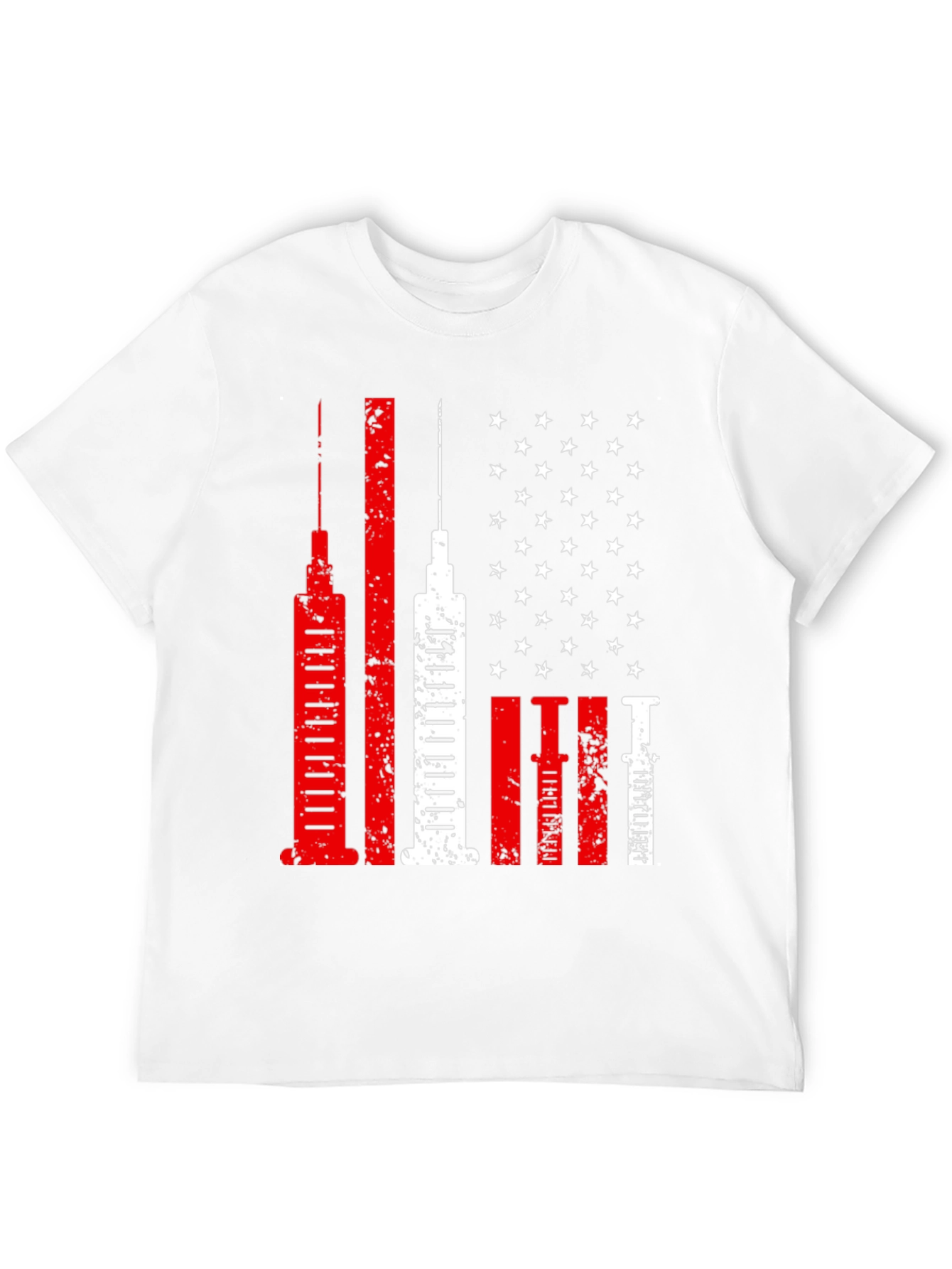 Vaccine American Flag Novelty T-Shirt