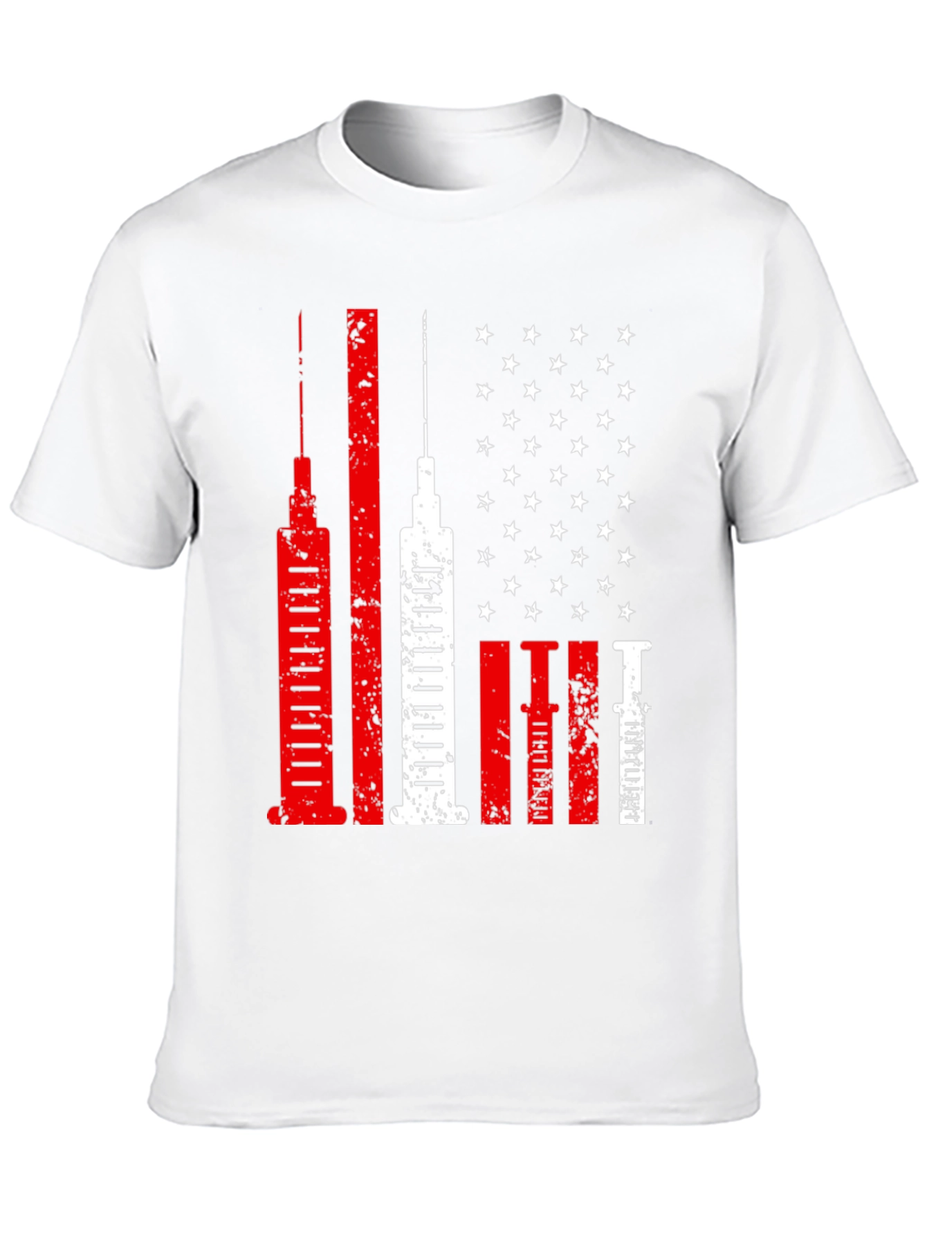 Vaccine American Flag Novelty T-Shirt