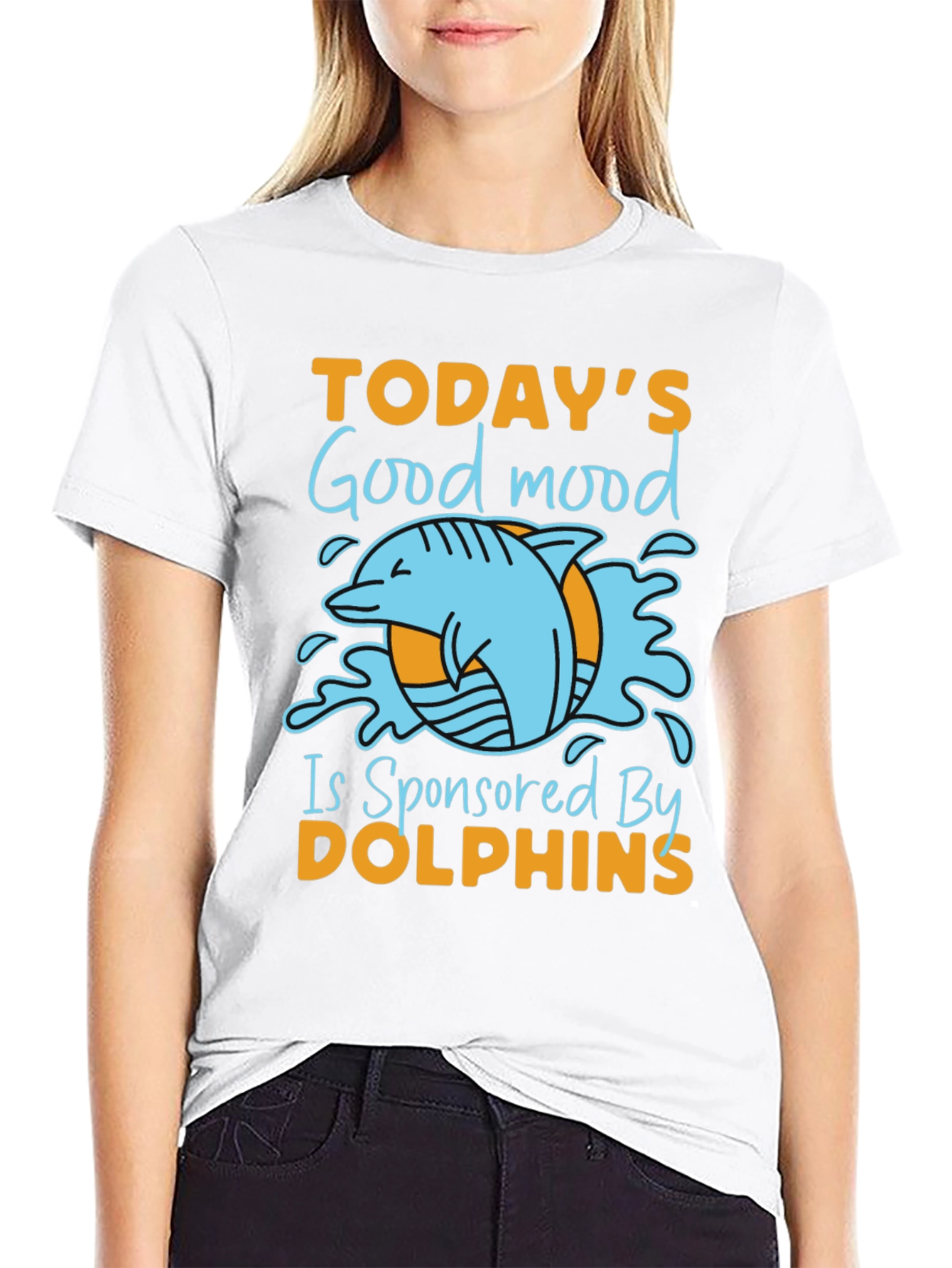 Dolphin Good Mood Graphic Tee - Unisex
